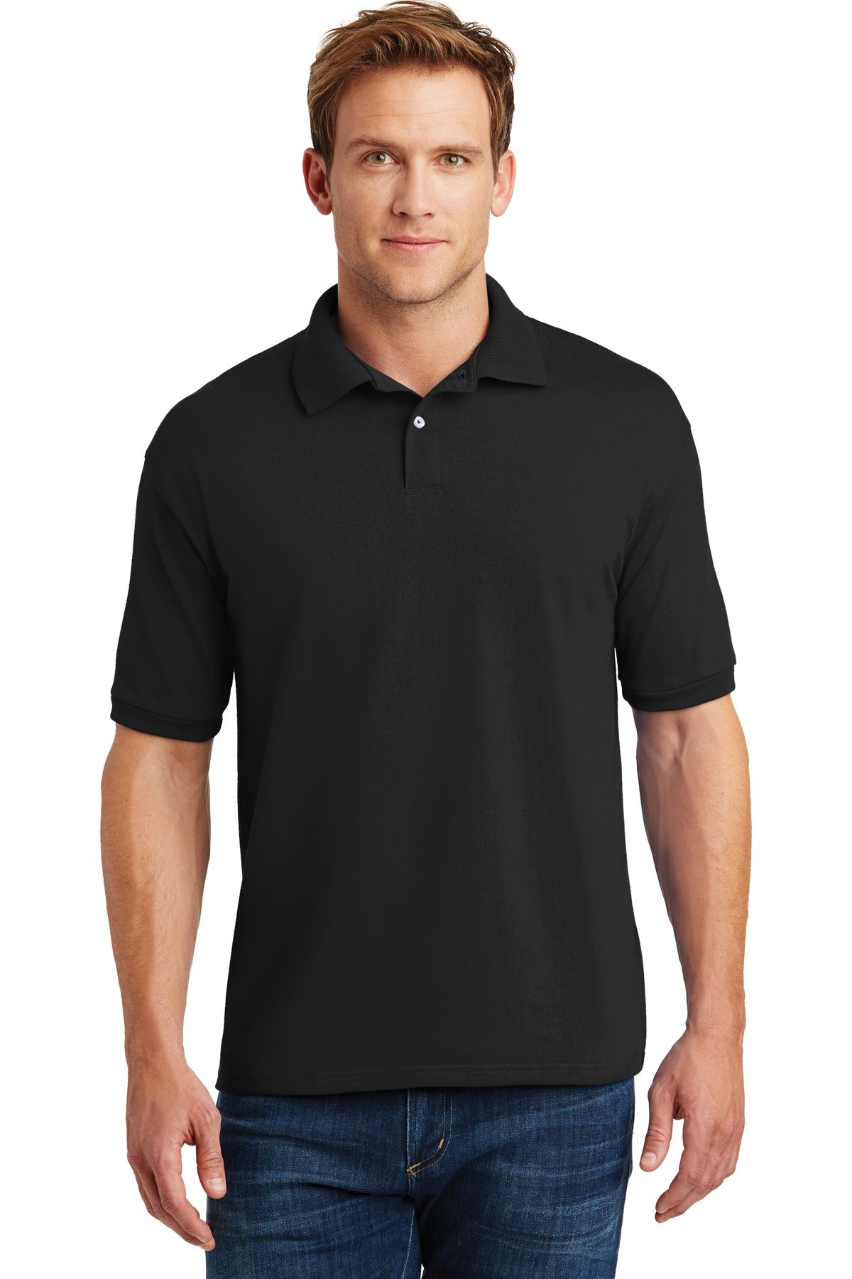 Hanes ® EcoSmart ® - 5.2-Ounce Jersey Knit Sport Shirt. 054X