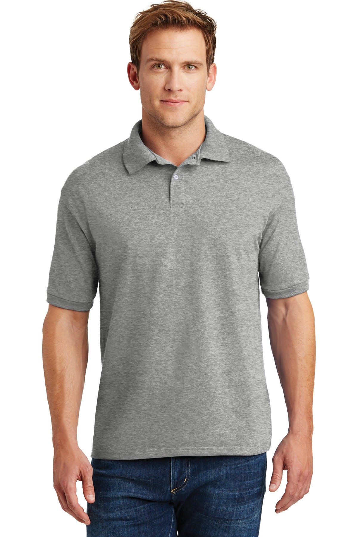 Hanes ® EcoSmart ® - 5.2-Ounce Jersey Knit Sport Shirt. 054X