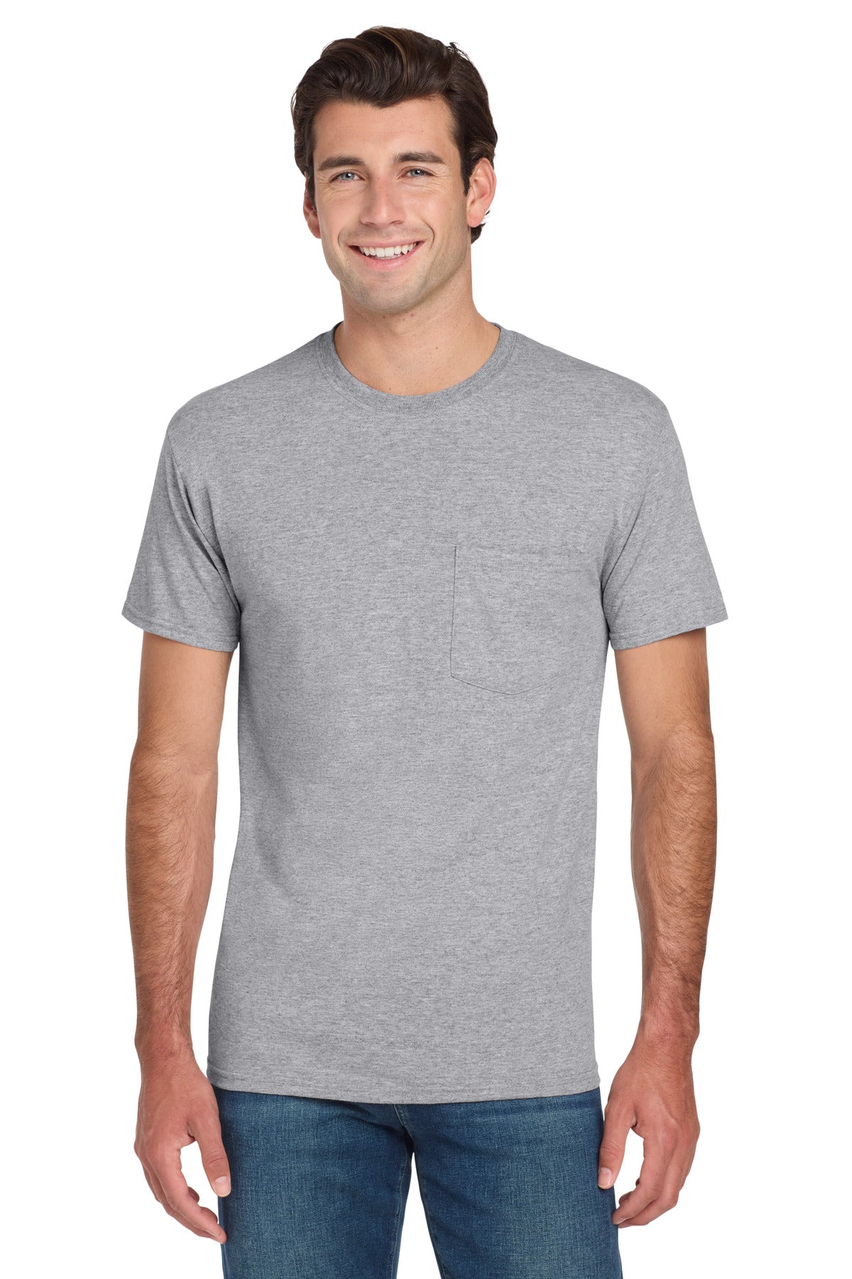 Jerzees ® - Dri-Power ® 50/50 Cotton/Poly Pocket T-Shirt. 29MP