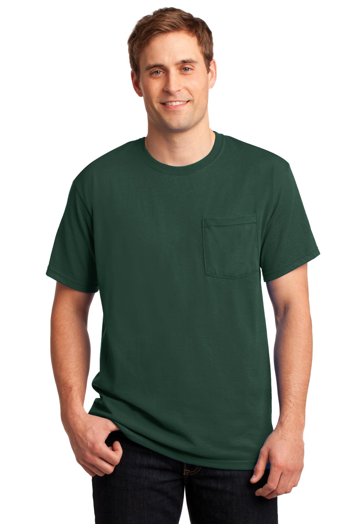 Jerzees ® - Dri-Power ® 50/50 Cotton/Poly Pocket T-Shirt. 29MP