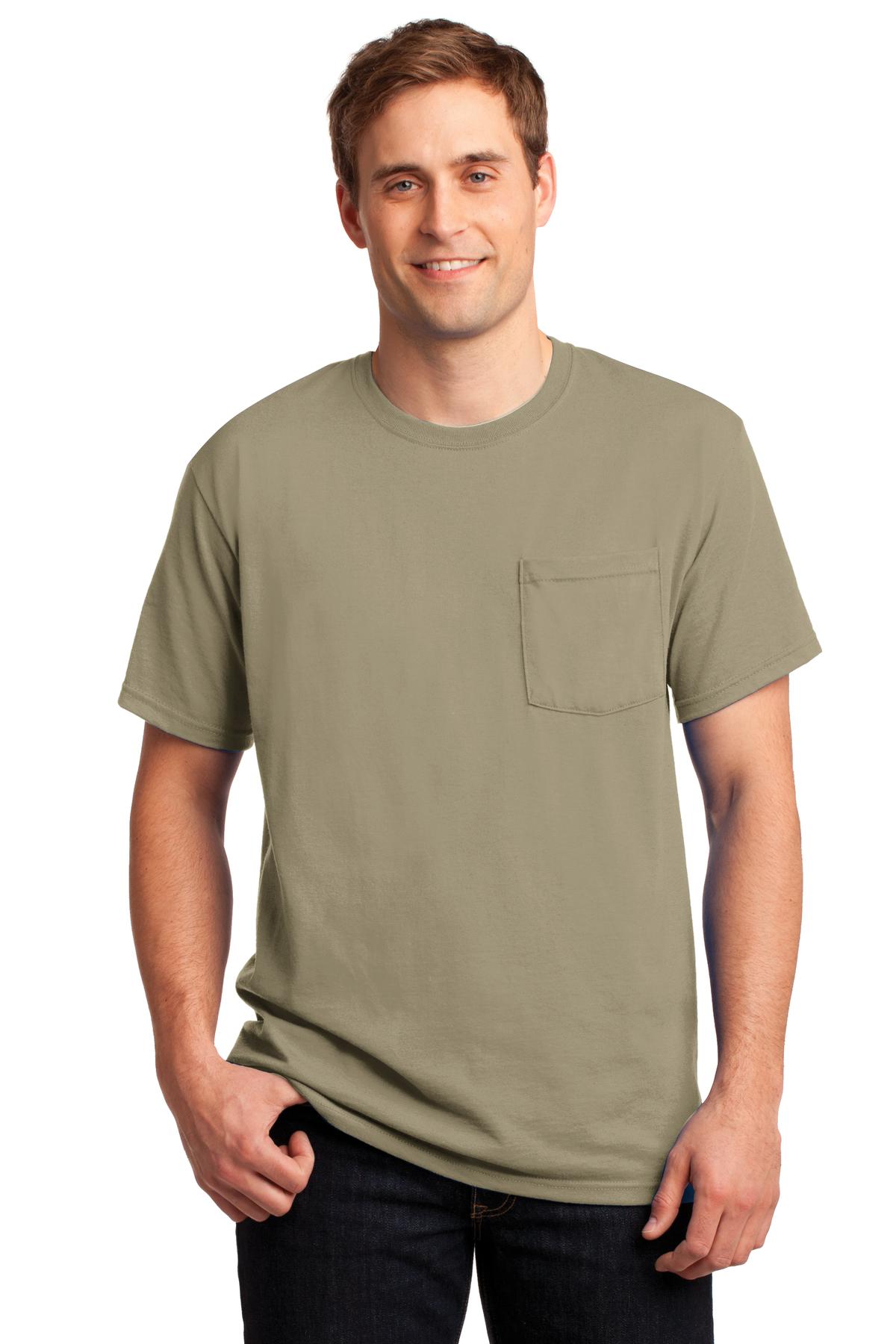 Jerzees ® - Dri-Power ® 50/50 Cotton/Poly Pocket T-Shirt. 29MP