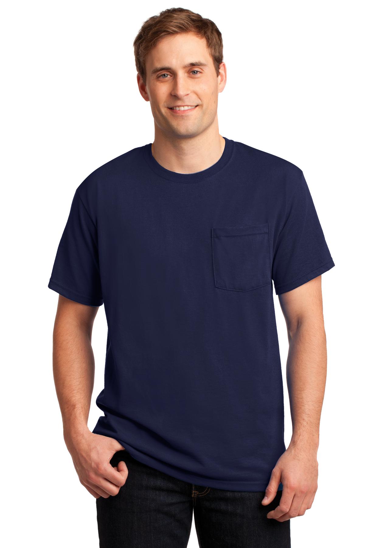Jerzees ® - Dri-Power ® 50/50 Cotton/Poly Pocket T-Shirt. 29MP