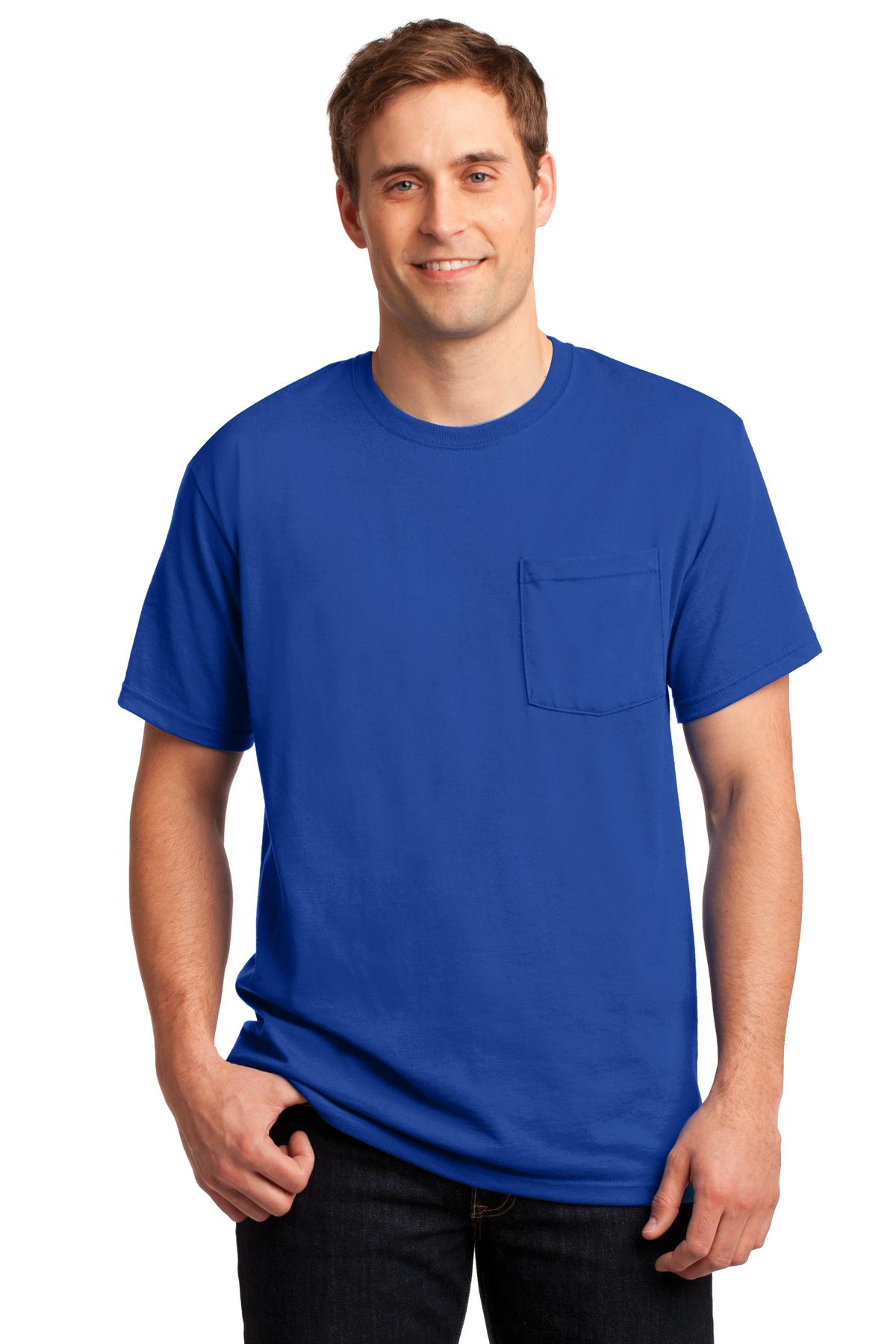 Jerzees ® - Dri-Power ® 50/50 Cotton/Poly Pocket T-Shirt. 29MP
