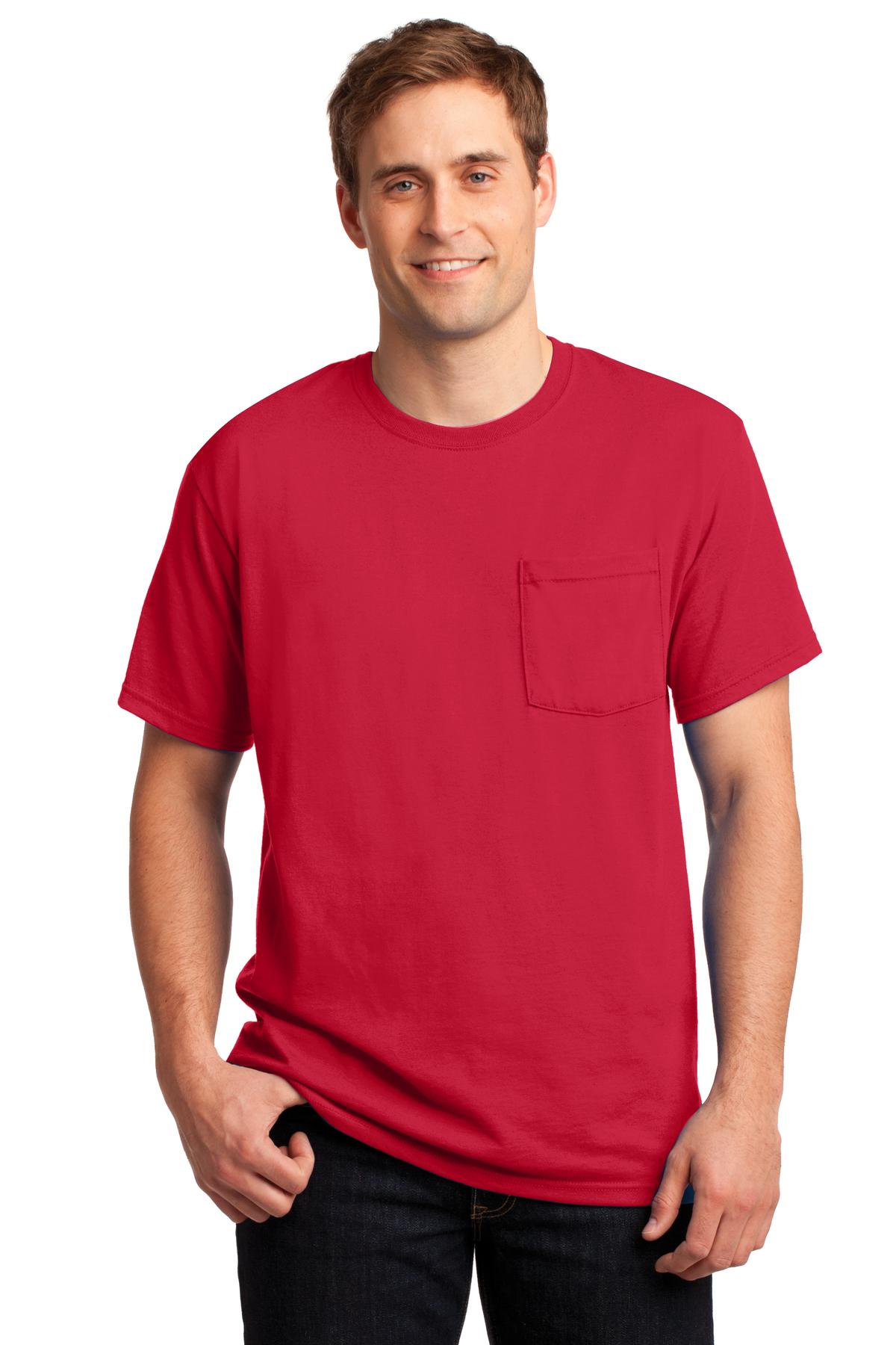 Jerzees ® - Dri-Power ® 50/50 Cotton/Poly Pocket T-Shirt. 29MP