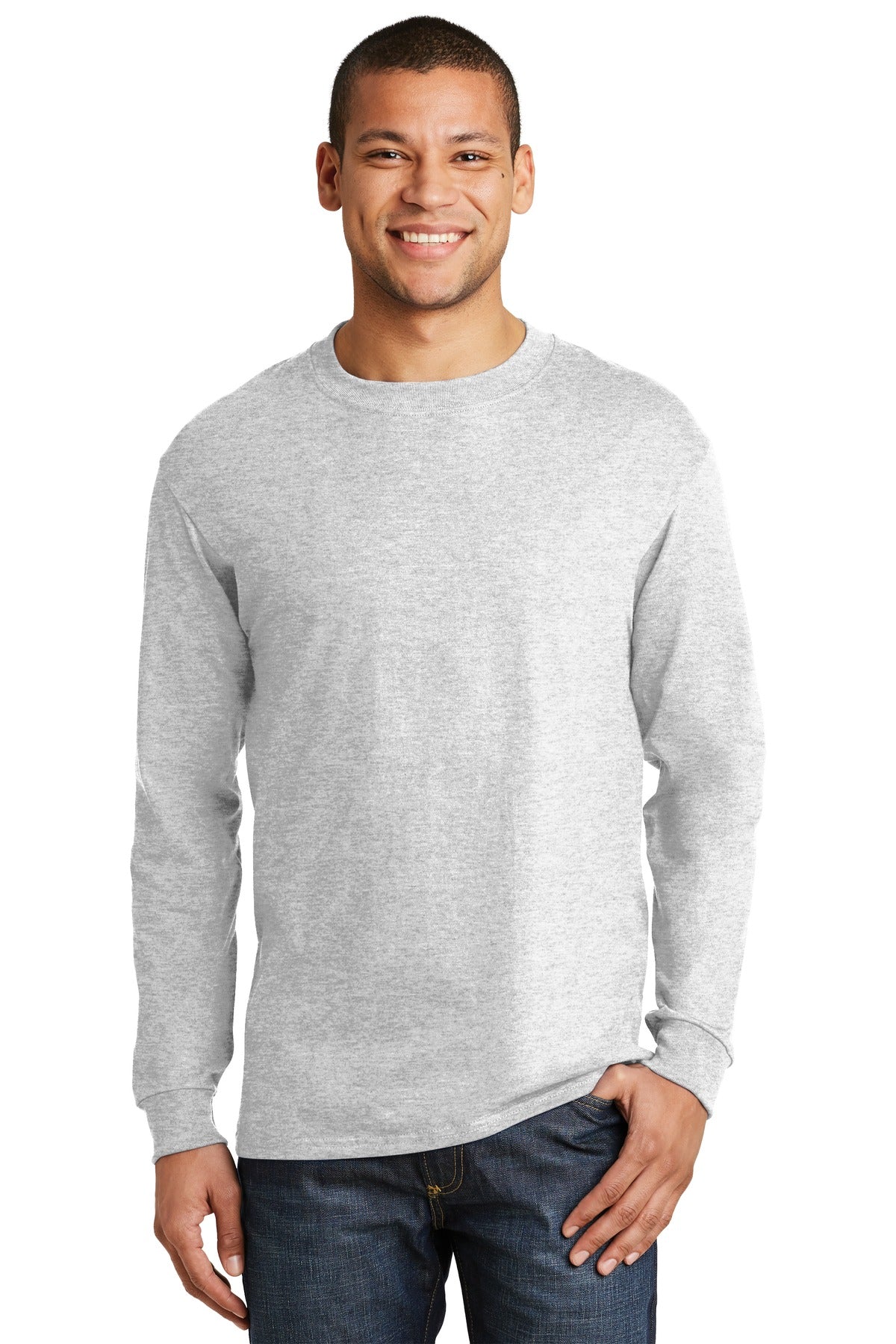 Hanes ® Beefy-T ® - 100% Cotton Long Sleeve T-Shirt. 5186