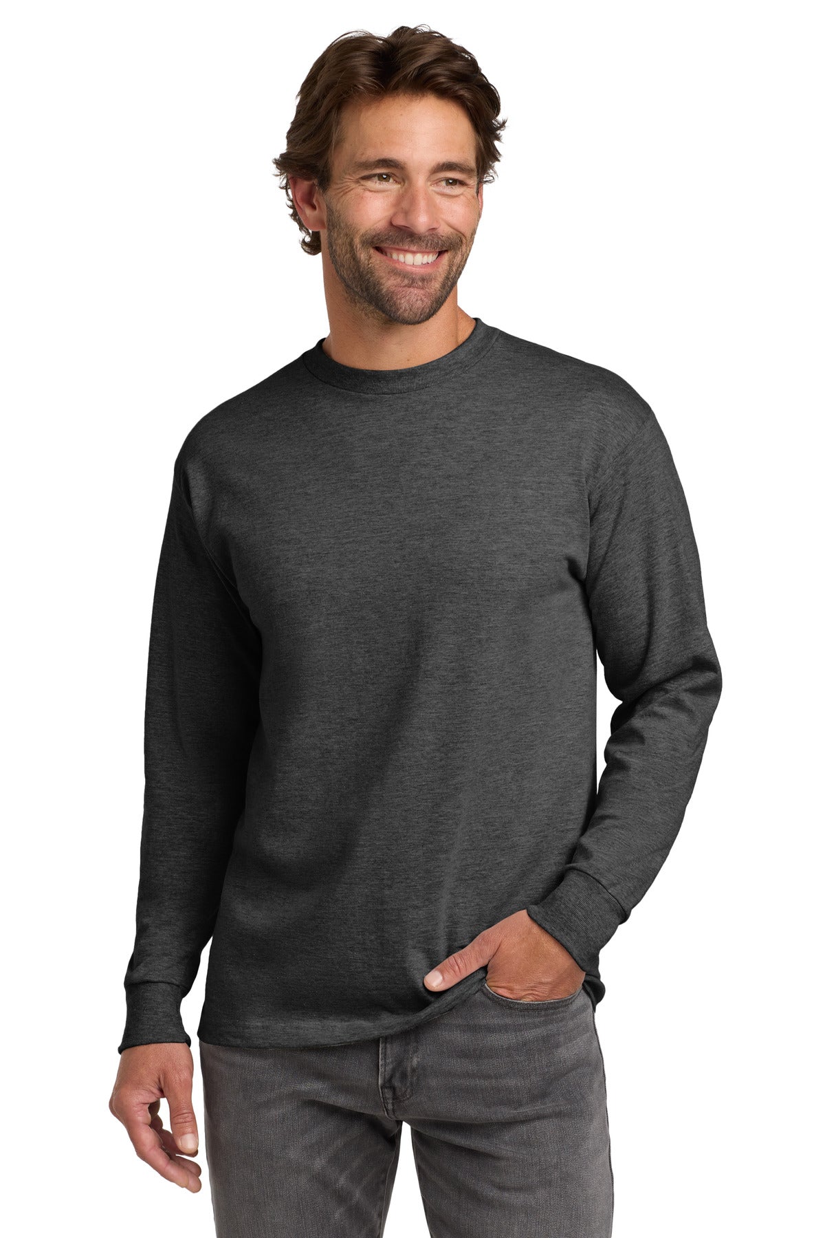 Hanes ® Beefy-T ® - 100% Cotton Long Sleeve T-Shirt. 5186