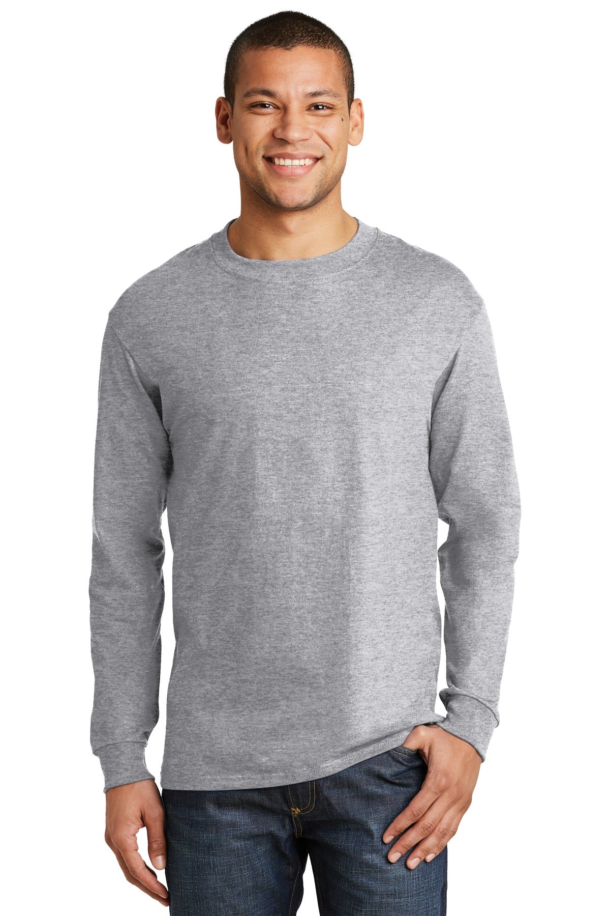 Hanes ® Beefy-T ® - 100% Cotton Long Sleeve T-Shirt. 5186