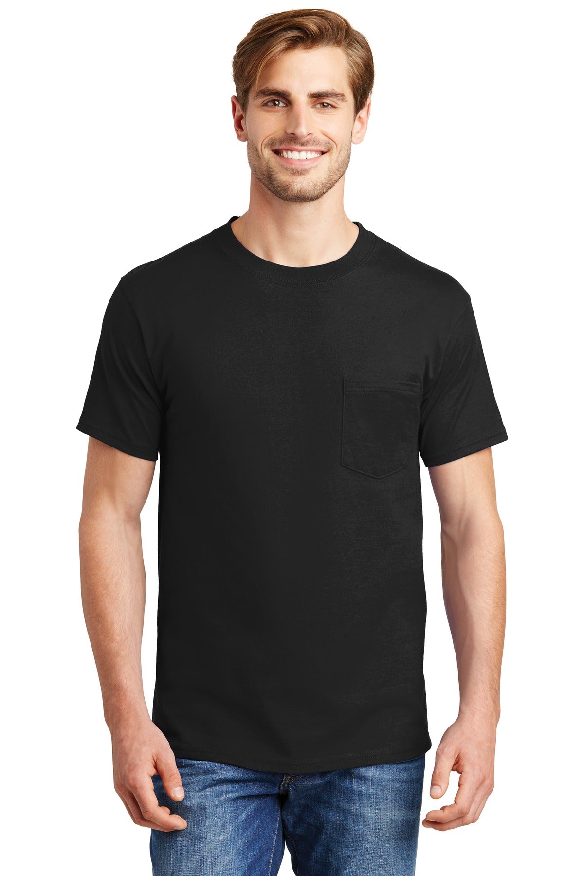 Hanes ® Beefy-T ® - 100% Cotton T-Shirt with Pocket. 5190