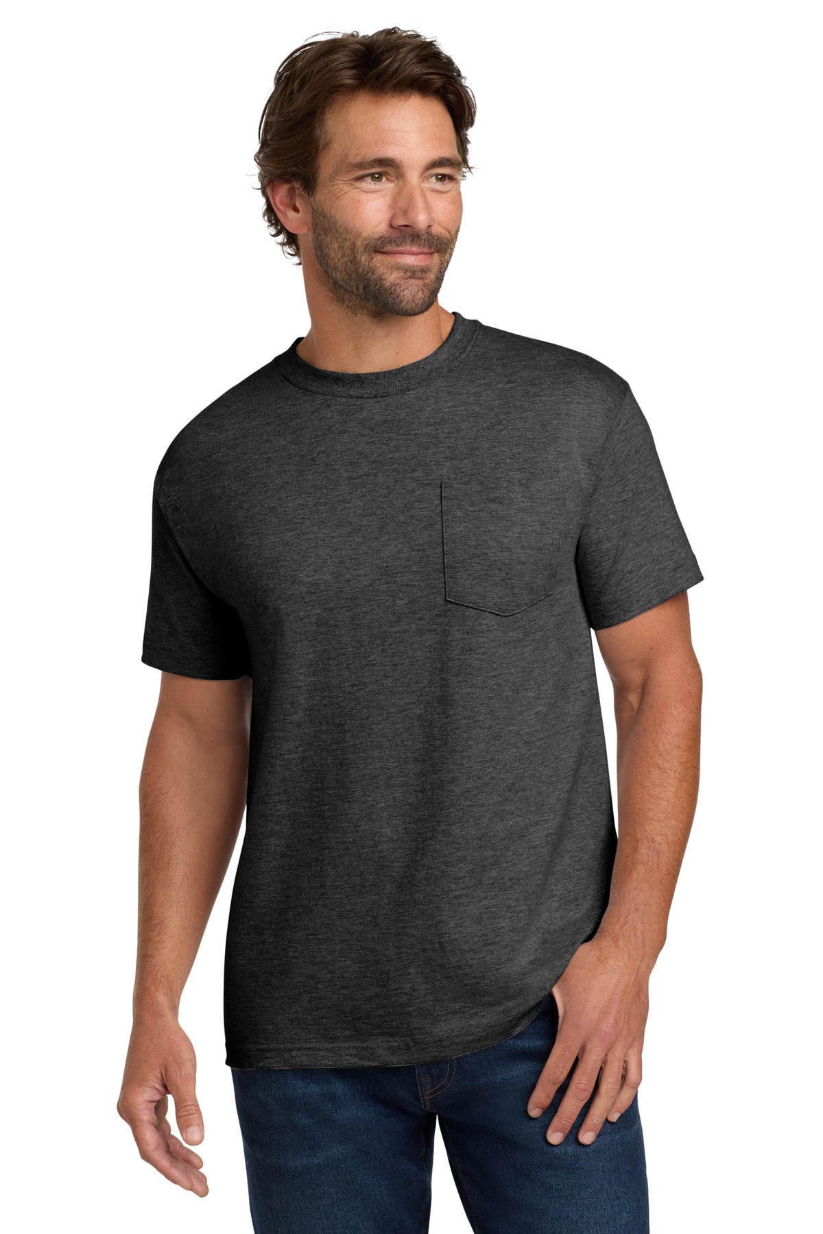 Hanes ® Beefy-T ® - 100% Cotton T-Shirt with Pocket. 5190