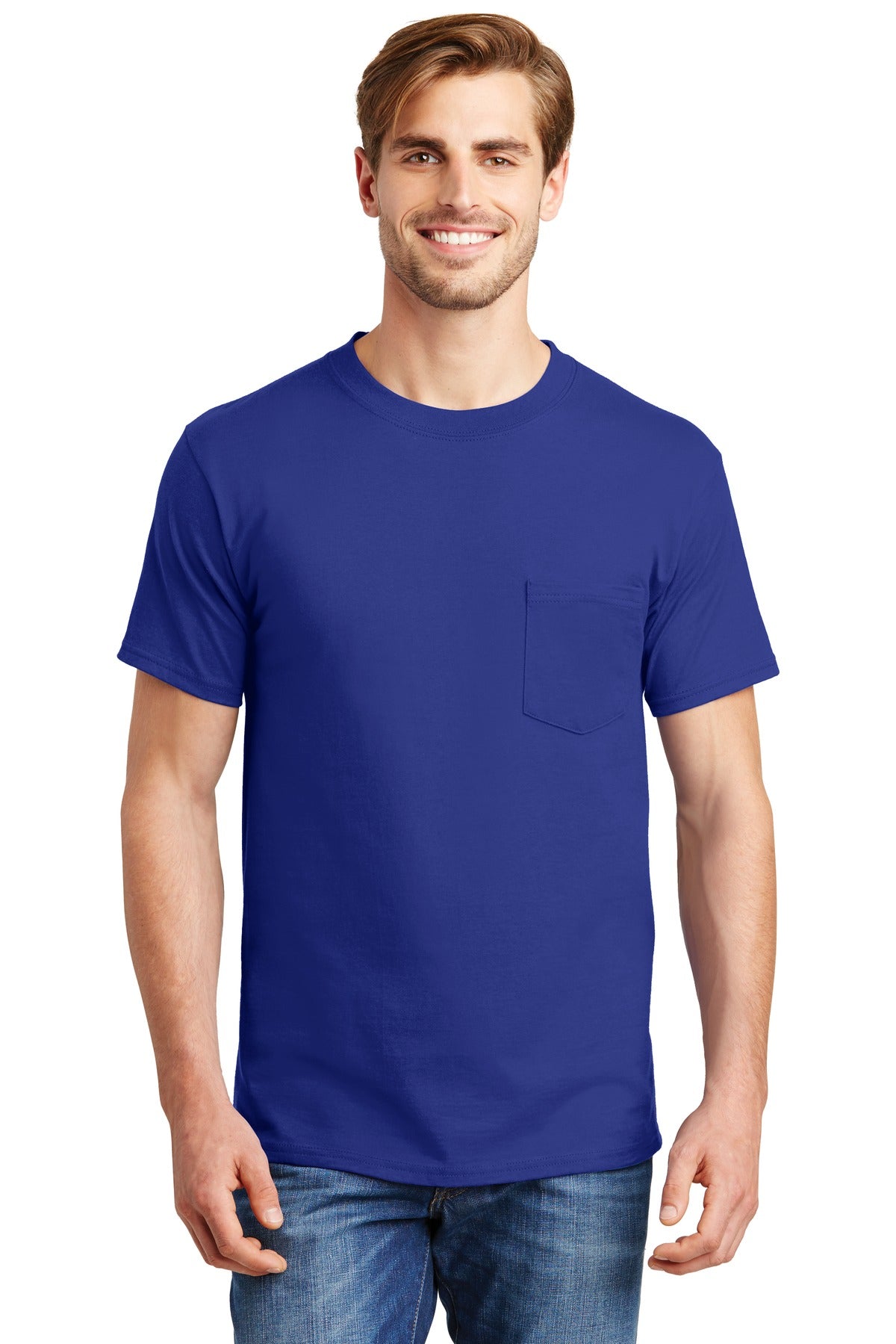 Hanes ® Beefy-T ® - 100% Cotton T-Shirt with Pocket. 5190