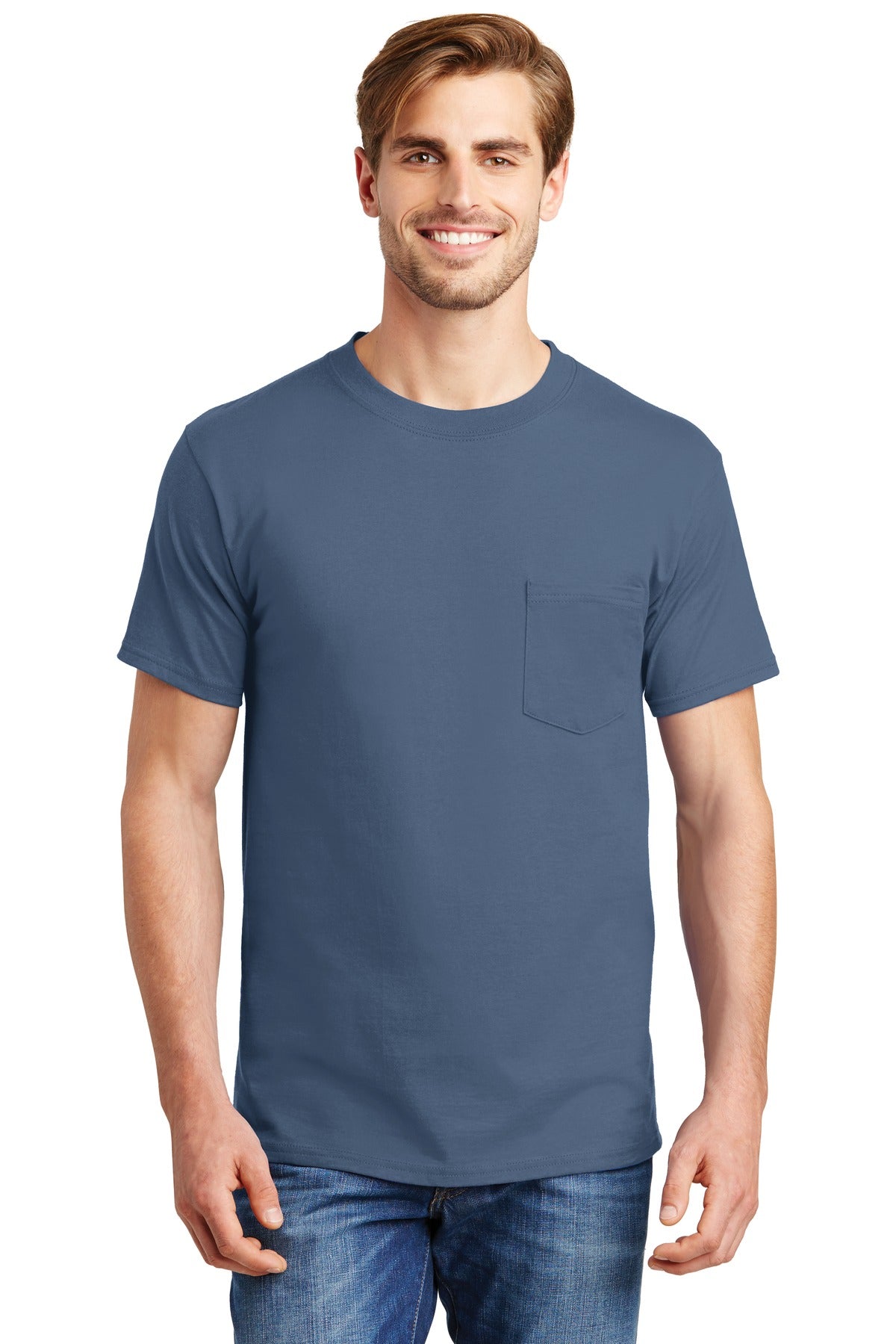Hanes ® Beefy-T ® - 100% Cotton T-Shirt with Pocket. 5190