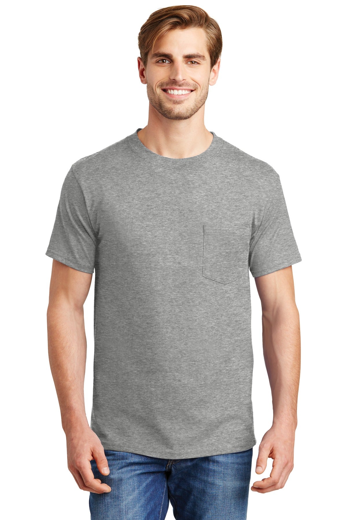 Hanes ® Beefy-T ® - 100% Cotton T-Shirt with Pocket. 5190