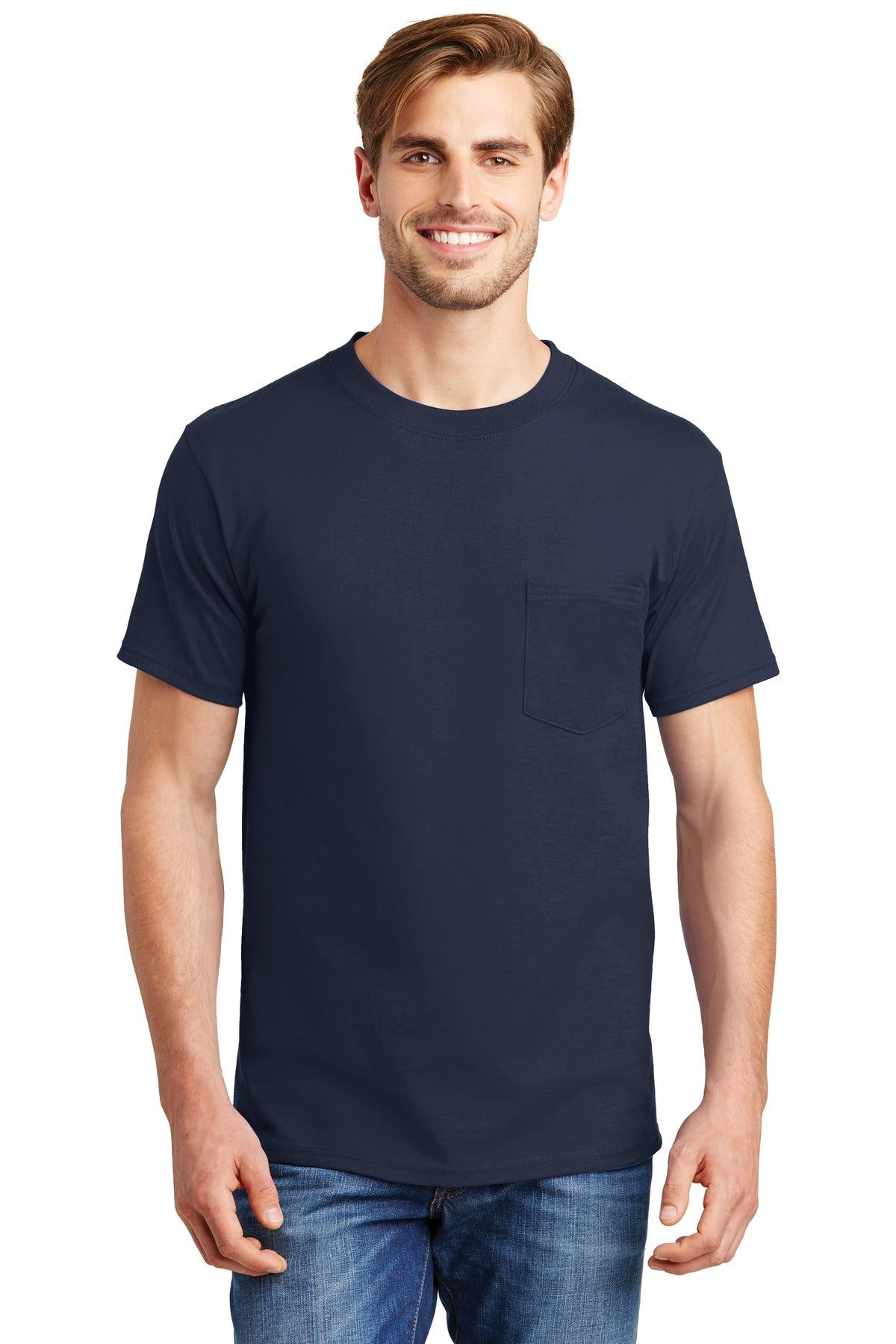 Hanes ® Beefy-T ® - 100% Cotton T-Shirt with Pocket. 5190