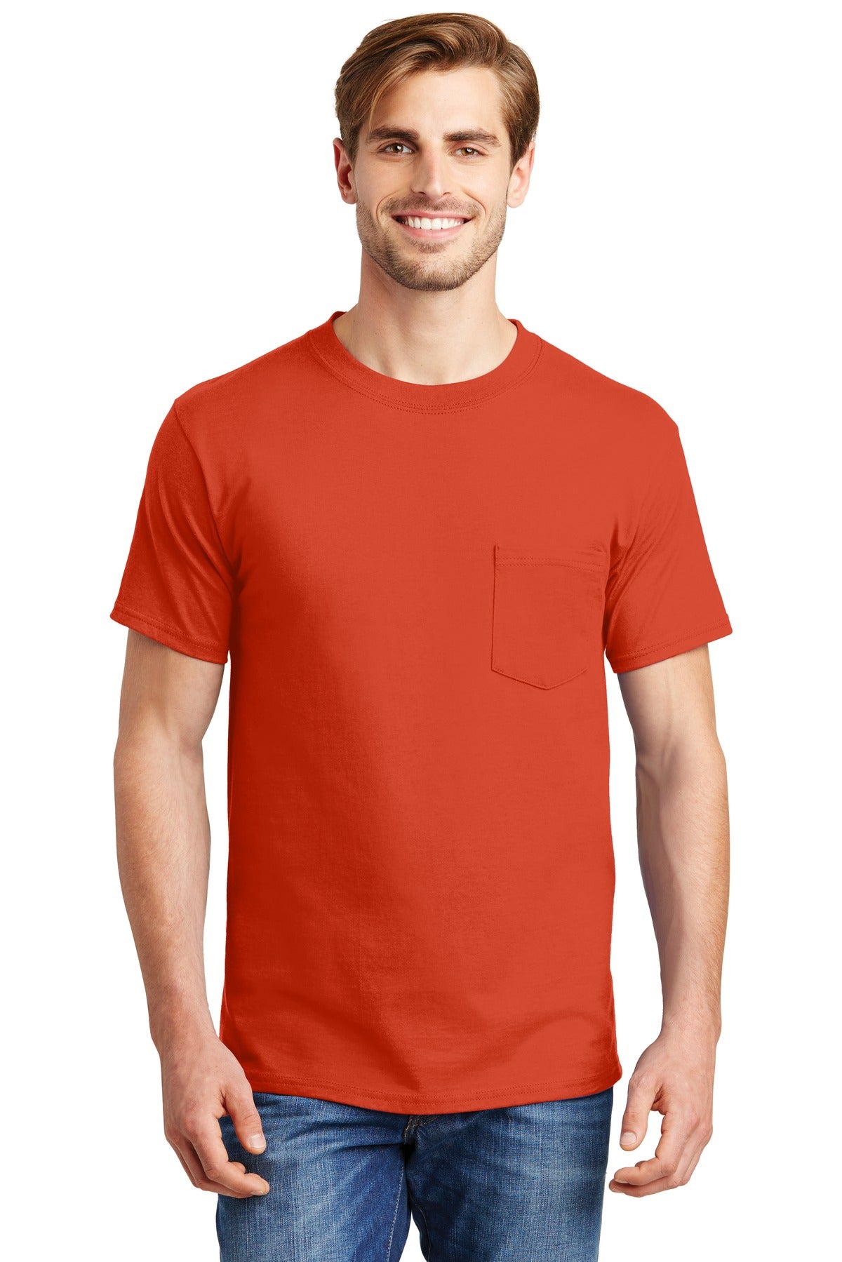 Hanes ® Beefy-T ® - 100% Cotton T-Shirt with Pocket. 5190