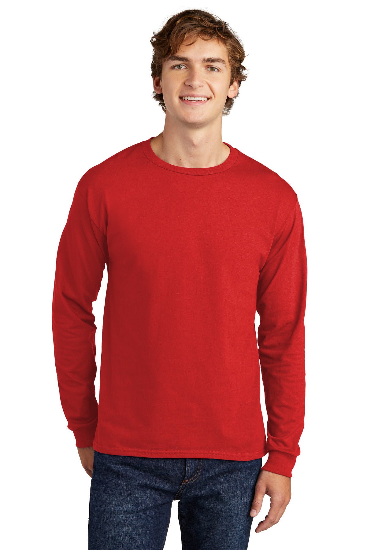 Hanes ® Essential-T 100% Cotton Long Sleeve T-Shirt 5286