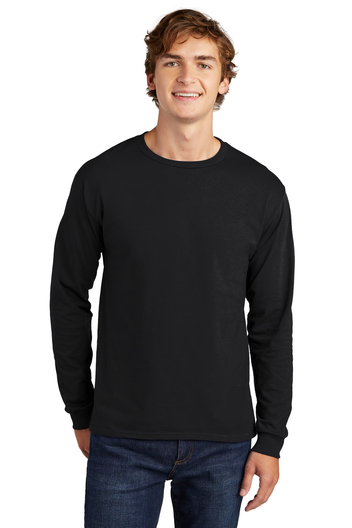 Hanes ® Essential-T 100% Cotton Long Sleeve T-Shirt 5286