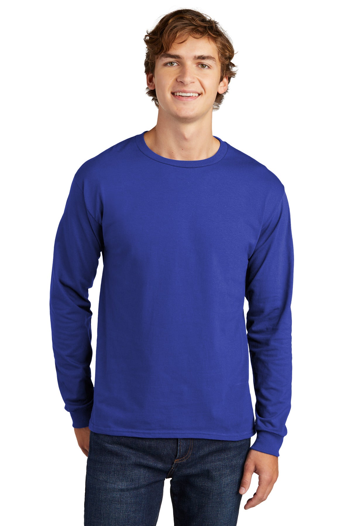 Hanes ® Essential-T 100% Cotton Long Sleeve T-Shirt 5286