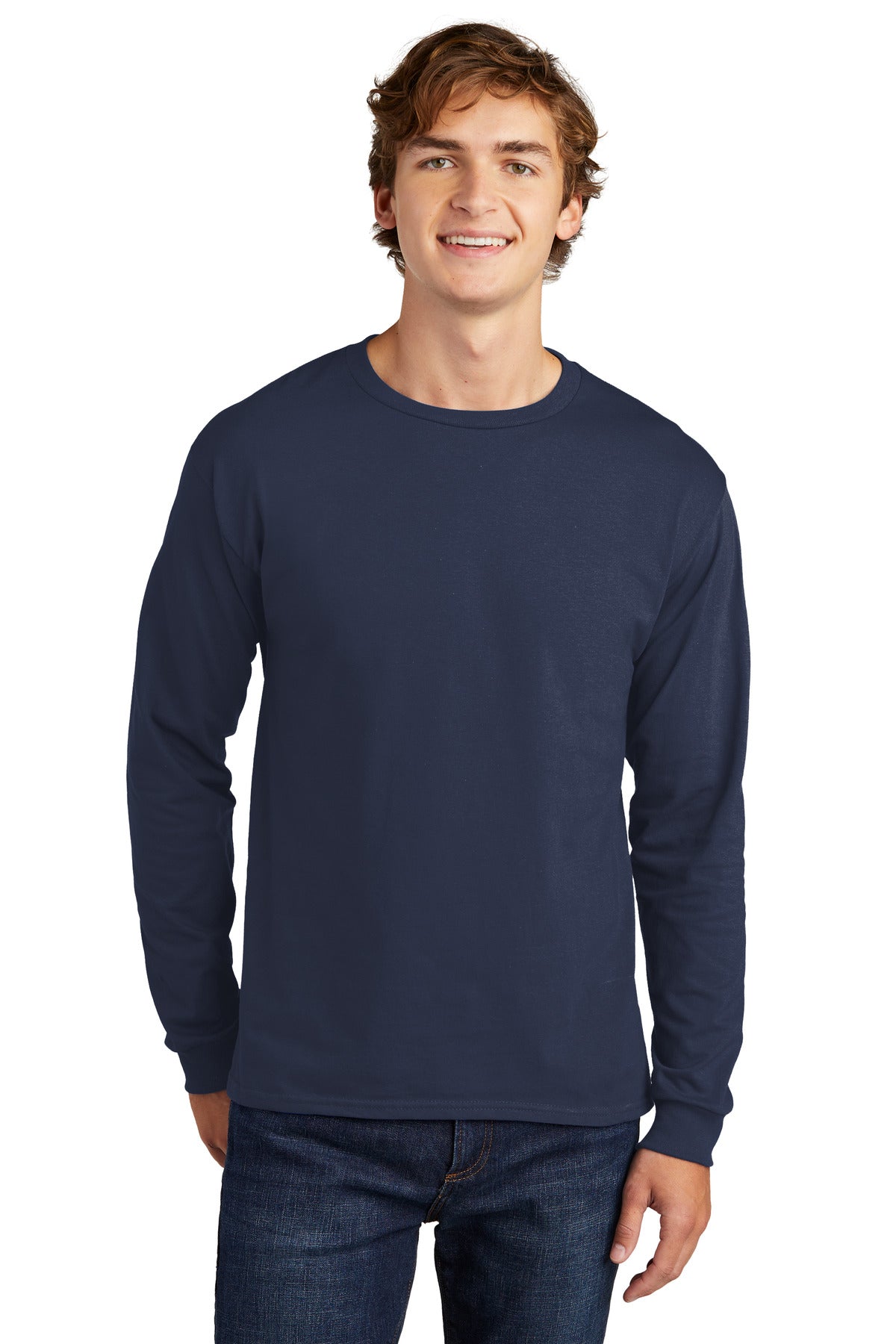 Hanes ® Essential-T 100% Cotton Long Sleeve T-Shirt 5286