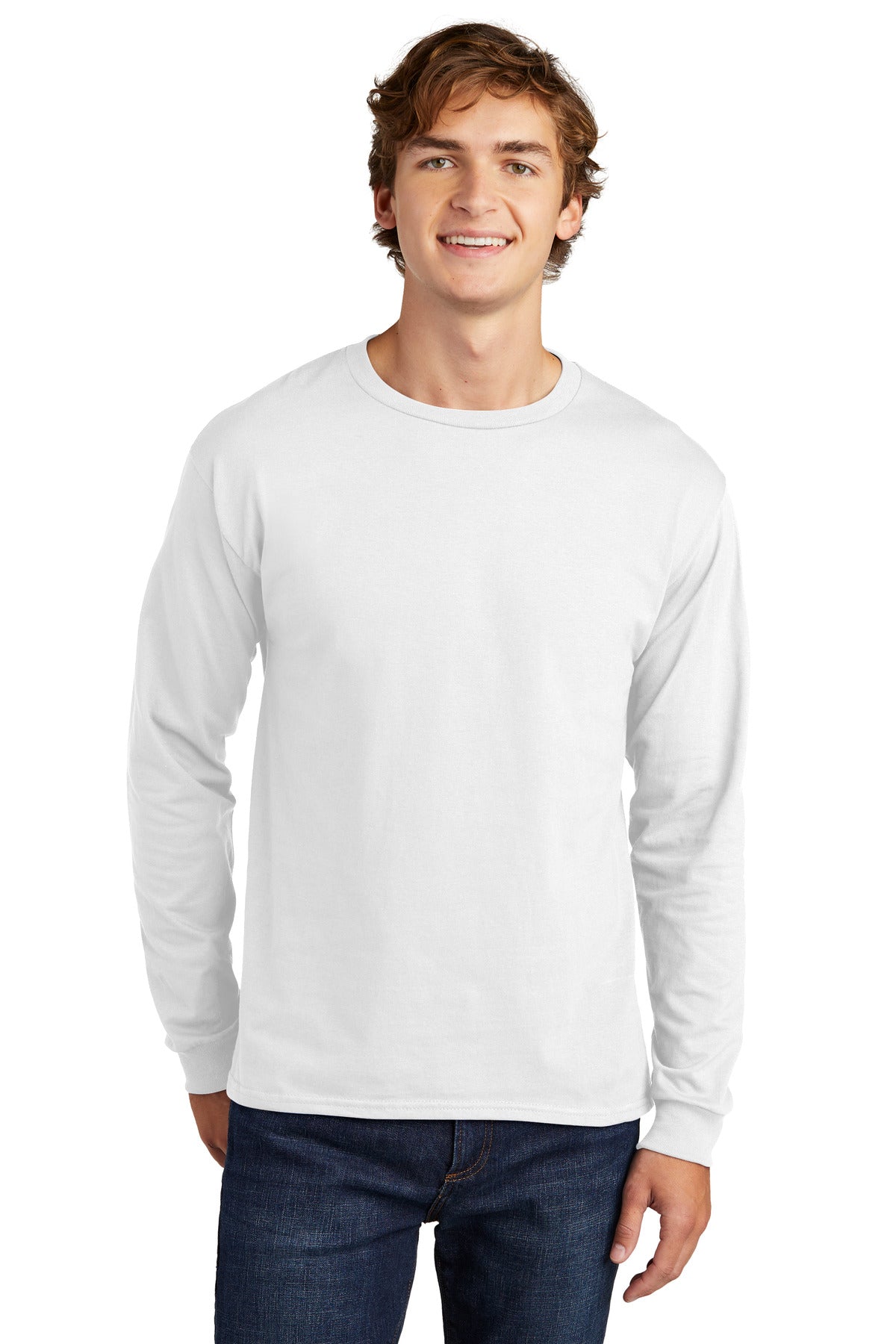 Hanes ® Essential-T 100% Cotton Long Sleeve T-Shirt 5286