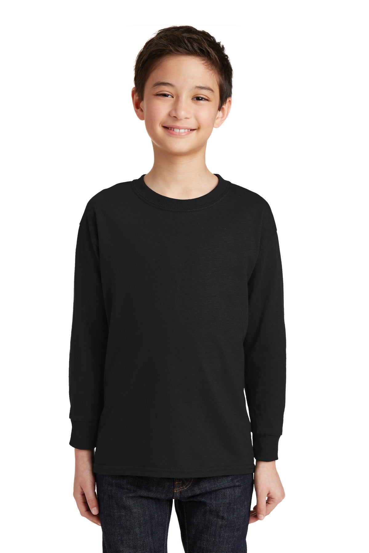 Gildan ® Youth Heavy Cotton ™ 100% Cotton Long Sleeve T-Shirt. 5400B