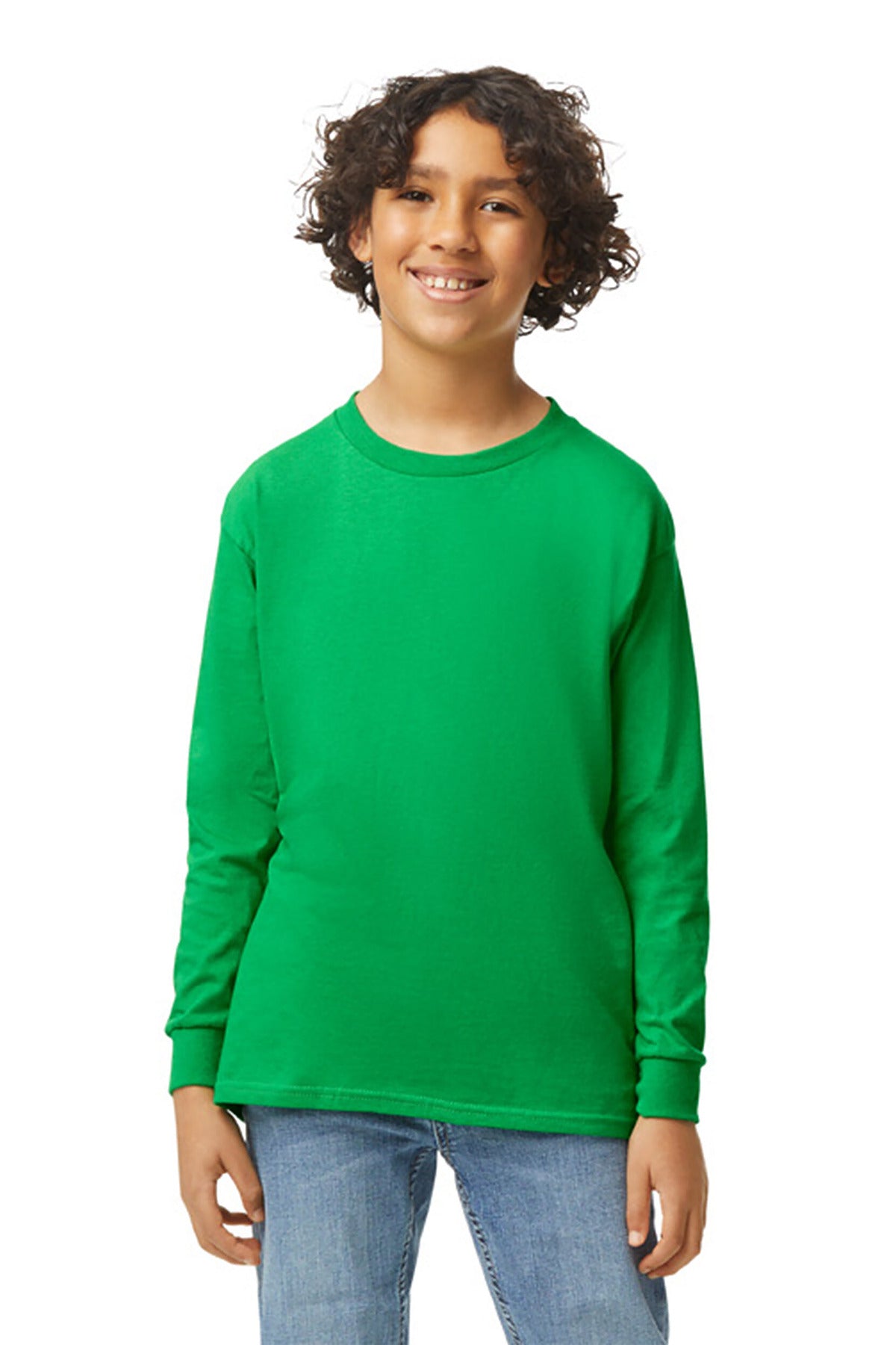 Gildan ® Youth Heavy Cotton ™ 100% Cotton Long Sleeve T-Shirt. 5400B