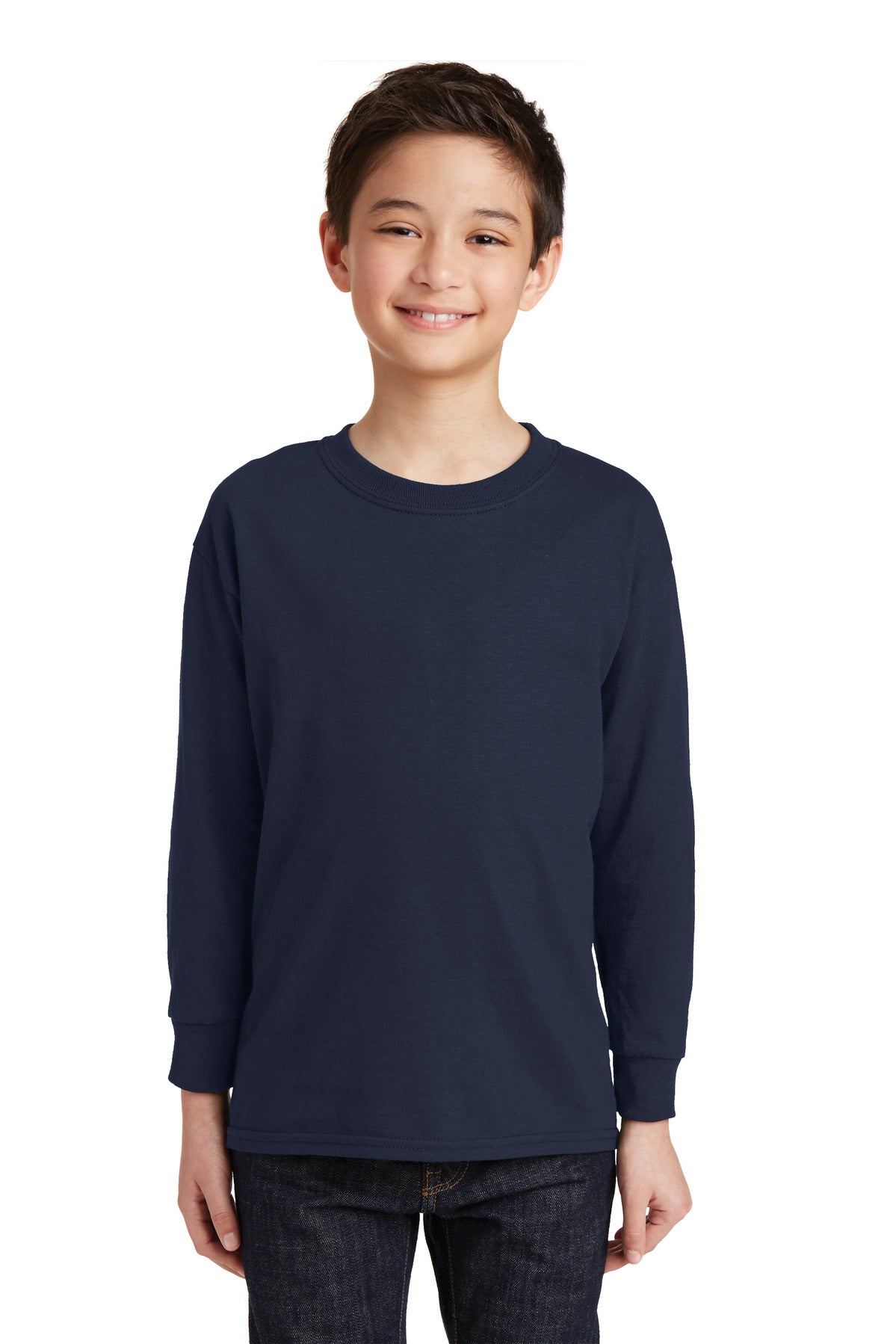 Gildan ® Youth Heavy Cotton ™ 100% Cotton Long Sleeve T-Shirt. 5400B