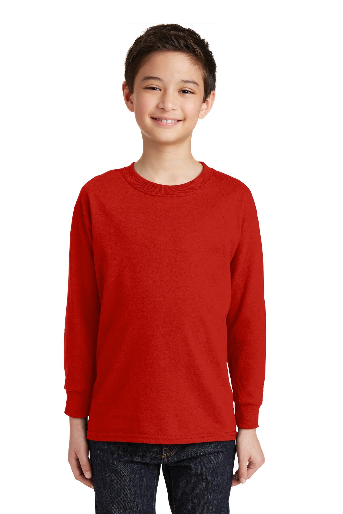 Gildan ® Youth Heavy Cotton ™ 100% Cotton Long Sleeve T-Shirt. 5400B