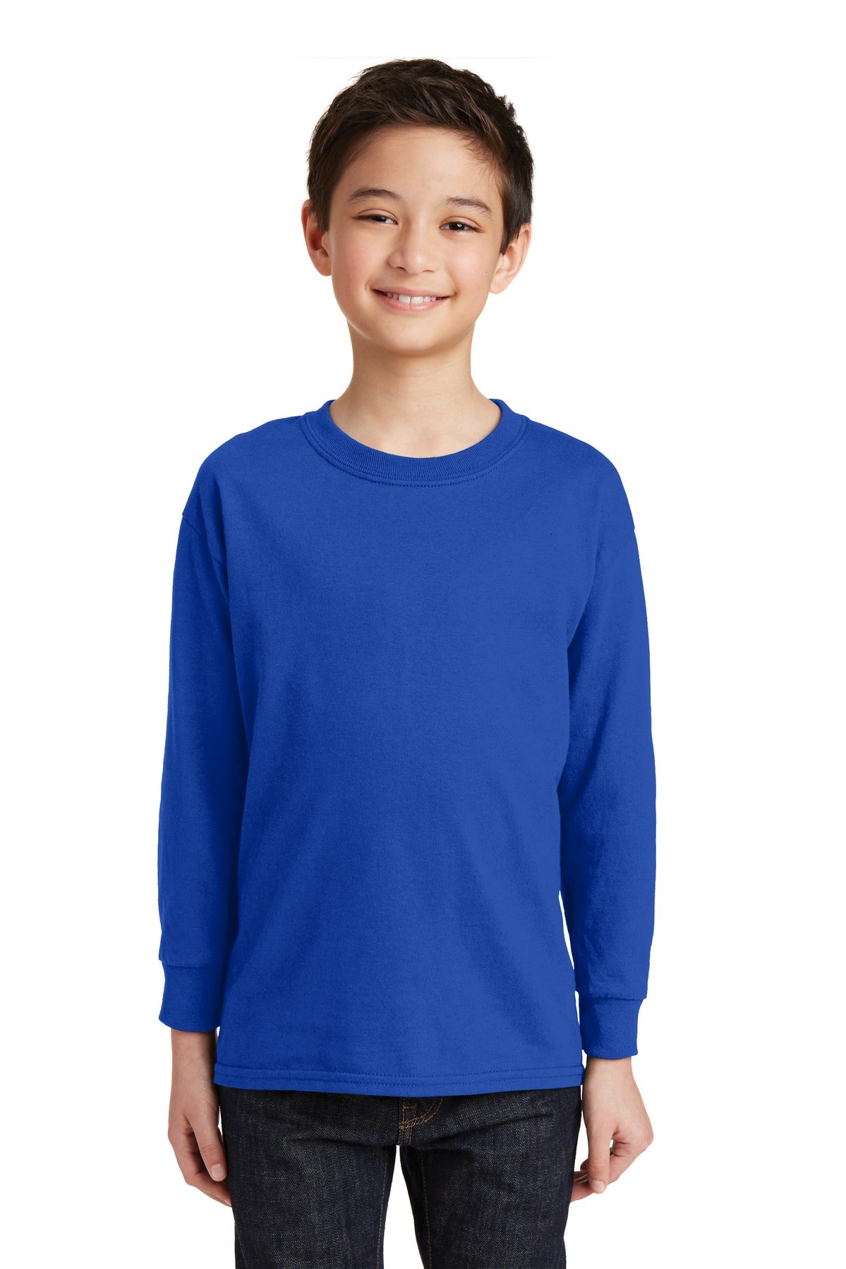 Gildan ® Youth Heavy Cotton ™ 100% Cotton Long Sleeve T-Shirt. 5400B