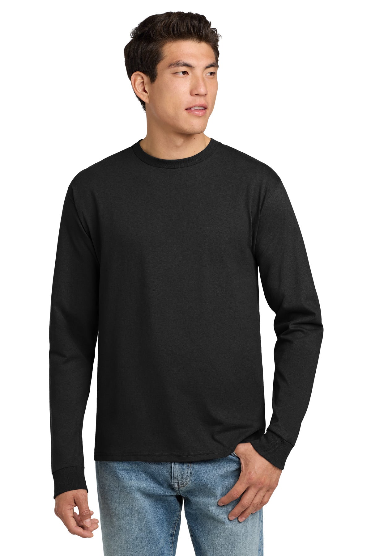 Hanes ® - Authentic 100% Cotton Long Sleeve T-Shirt. 5586