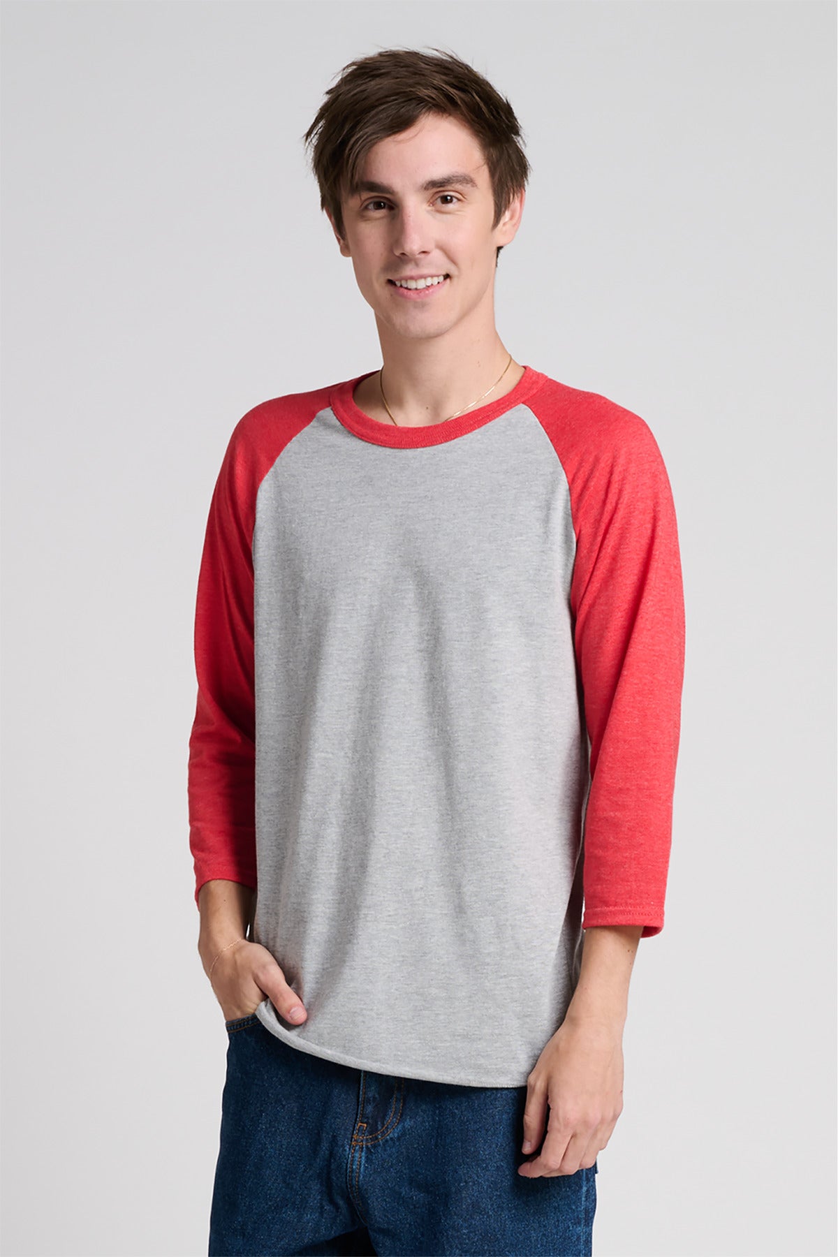 Jerzees ® Unisex Premium Blend Combed Ring Spun 3/4-Sleeve Raglan 560R