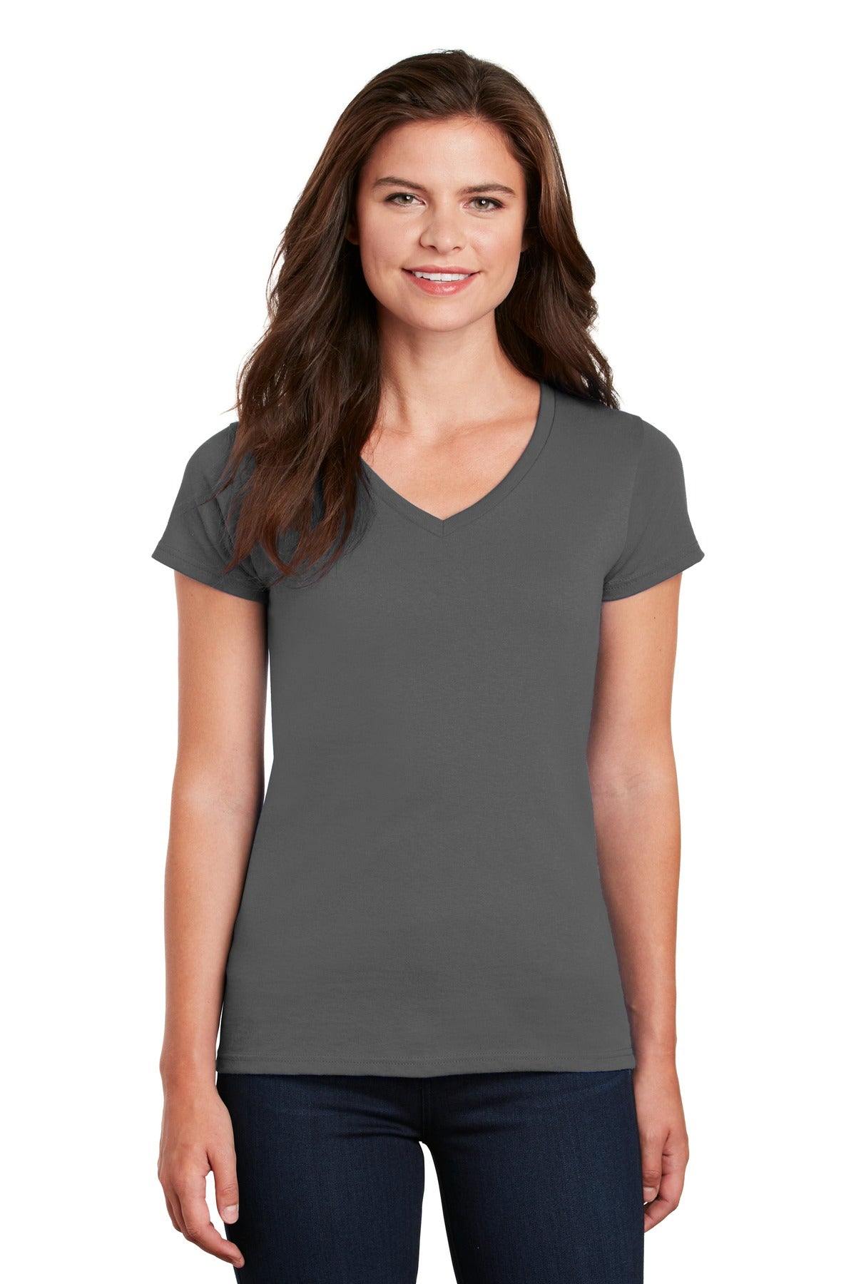 Gildan ® Women's Heavy Cotton ™ 100% Cotton V-Neck T-Shirt. 5V00L