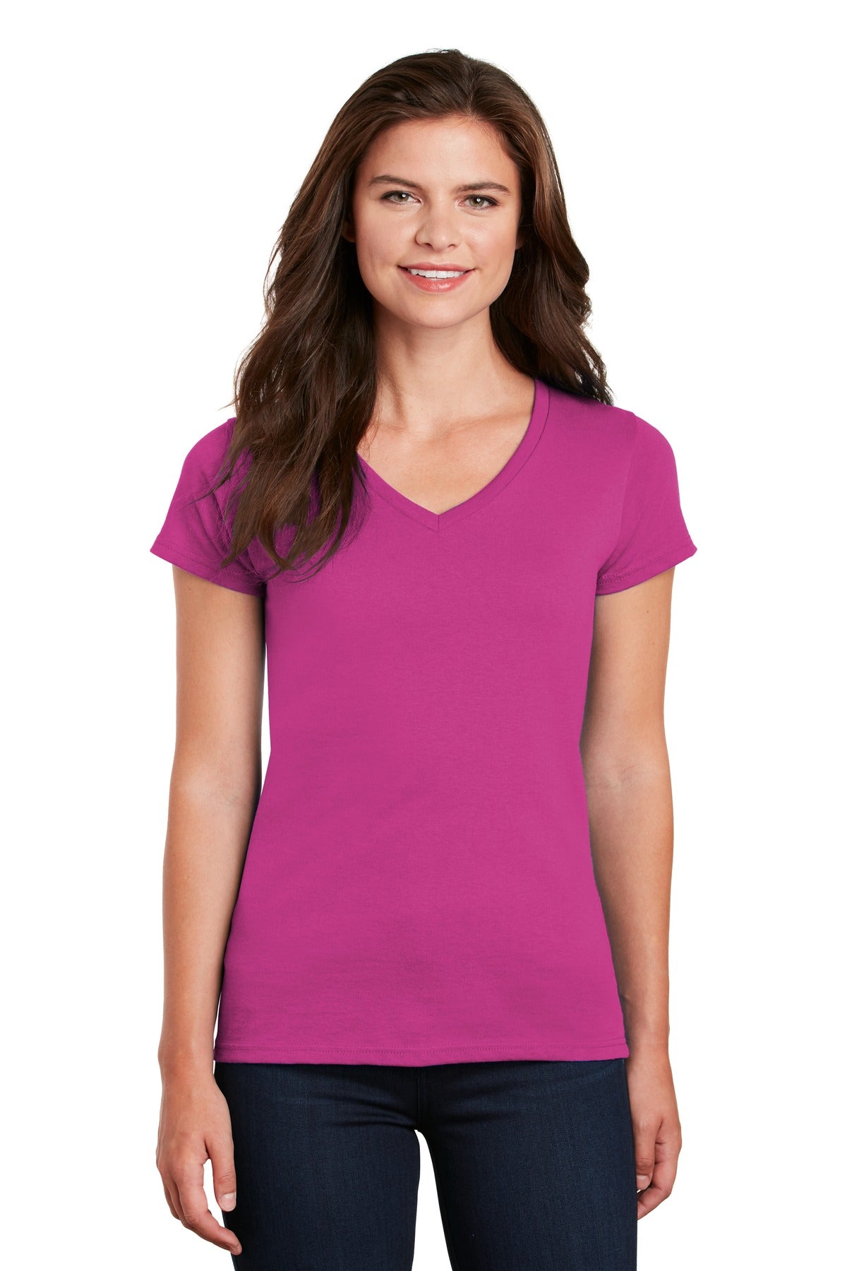 Gildan ® Women's Heavy Cotton ™ 100% Cotton V-Neck T-Shirt. 5V00L