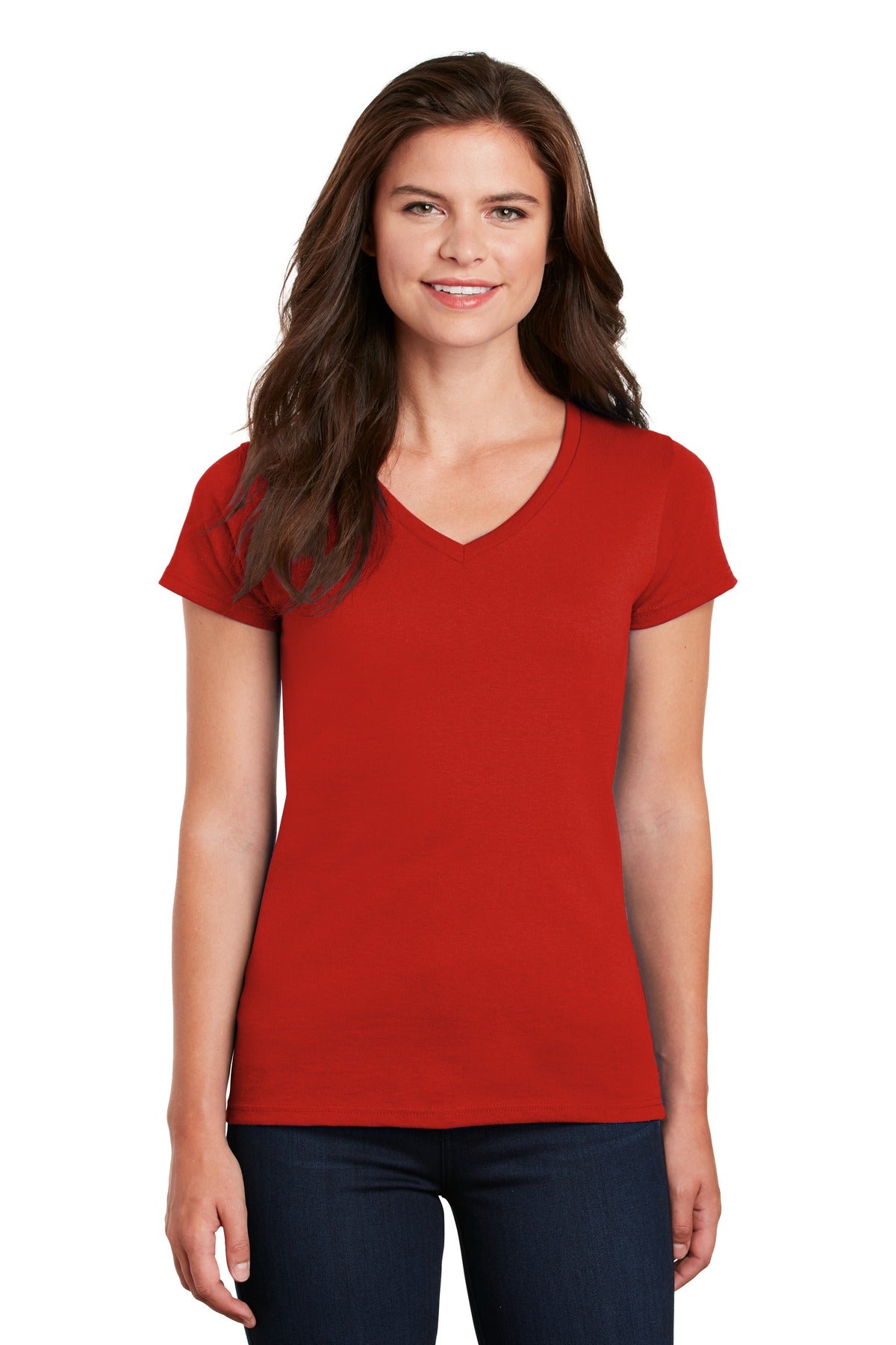 Gildan ® Women's Heavy Cotton ™ 100% Cotton V-Neck T-Shirt. 5V00L