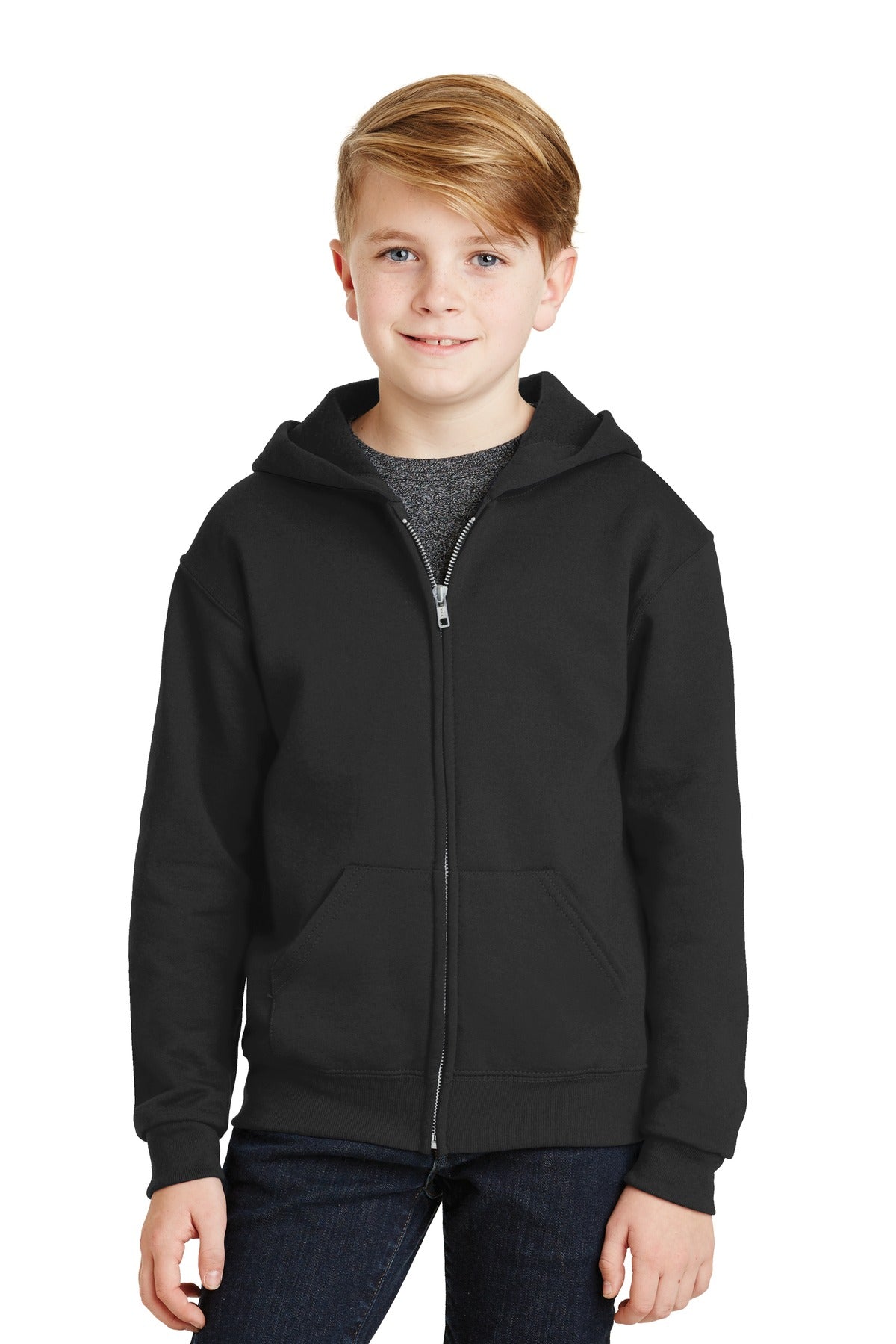 Jerzees ® - Youth NuBlend ® Full-Zip Hooded Sweatshirt. 993B