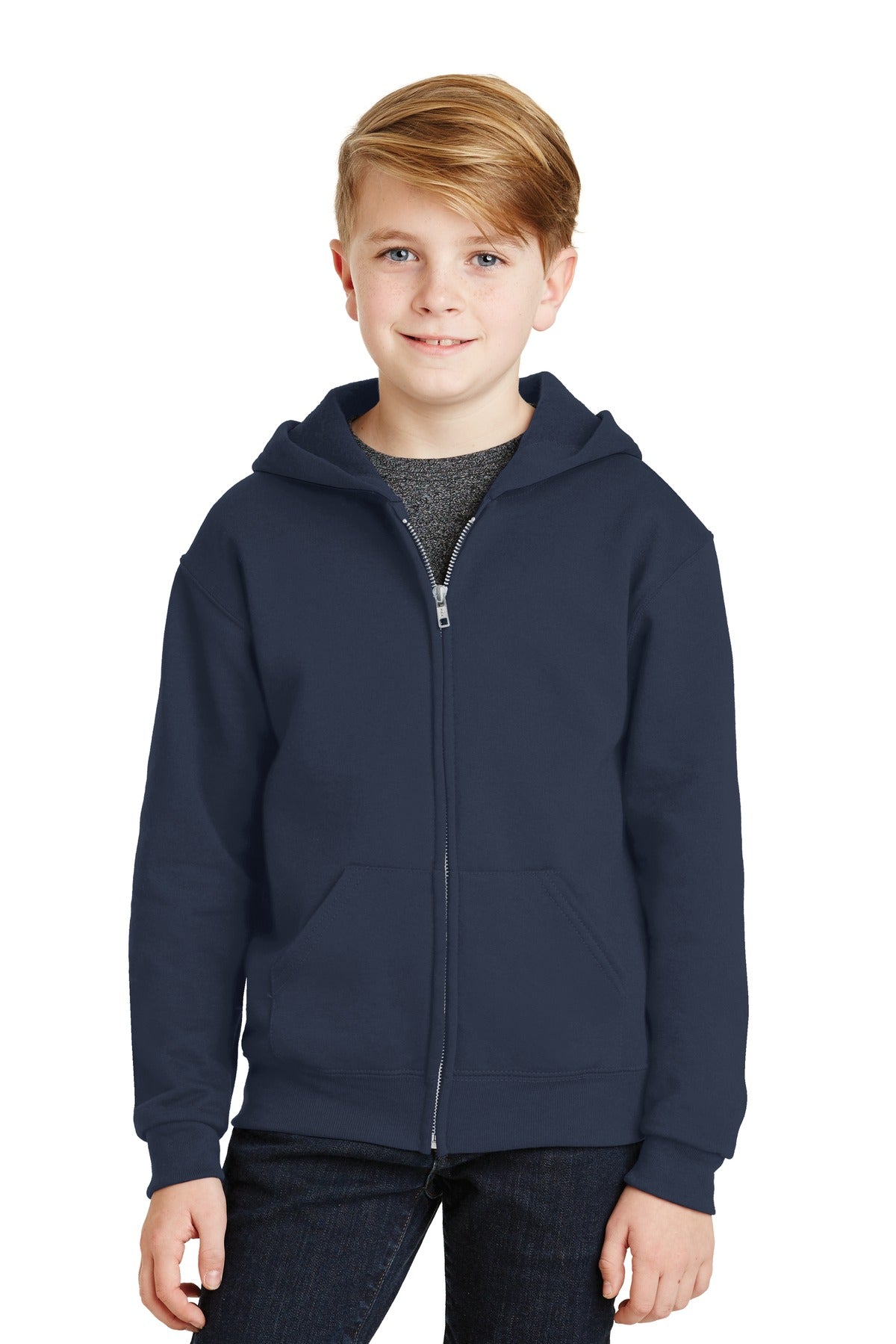 Jerzees ® - Youth NuBlend ® Full-Zip Hooded Sweatshirt. 993B