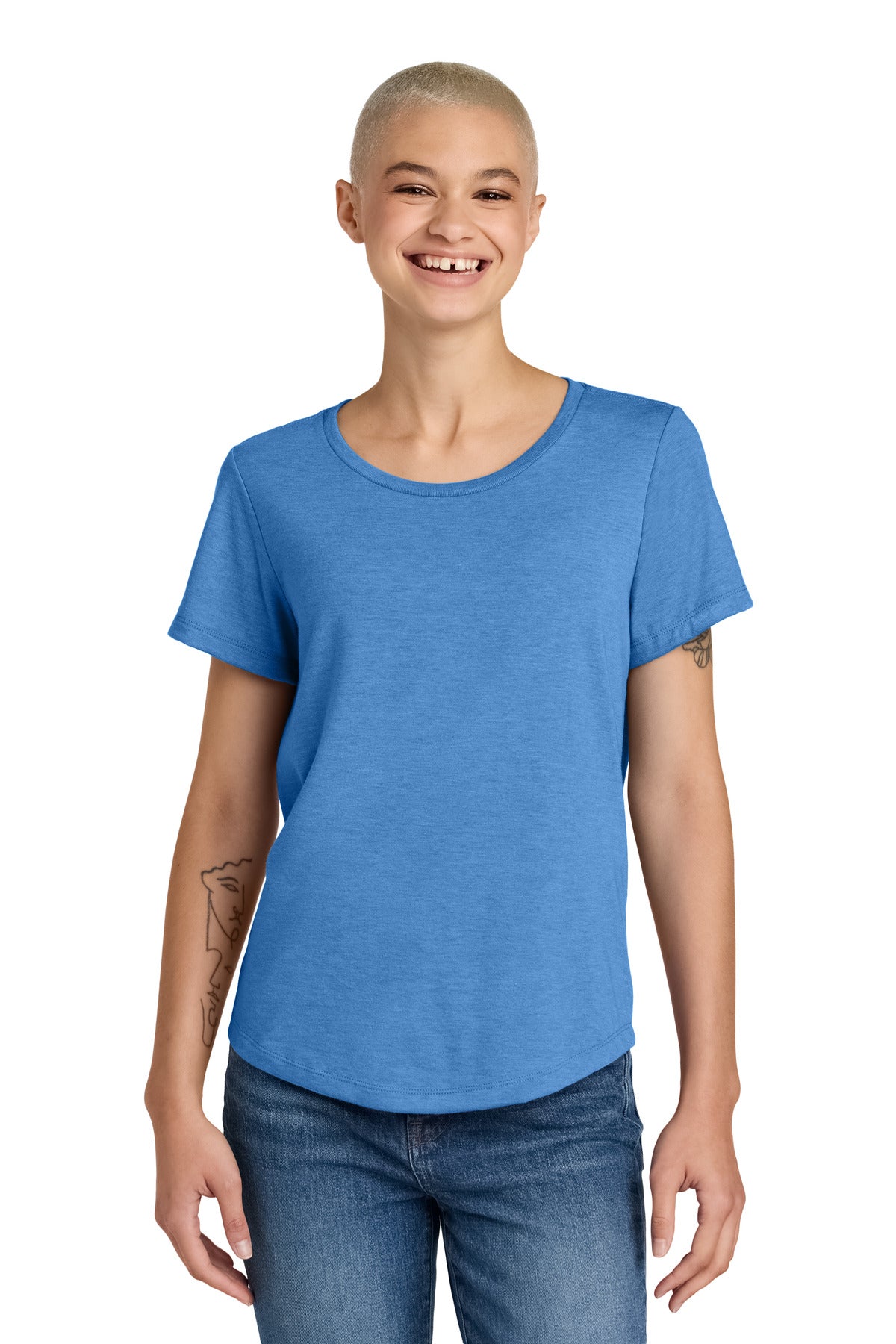 Allmade ® Women's Relaxed Tri-Blend Scoop Neck Tee AL2015
