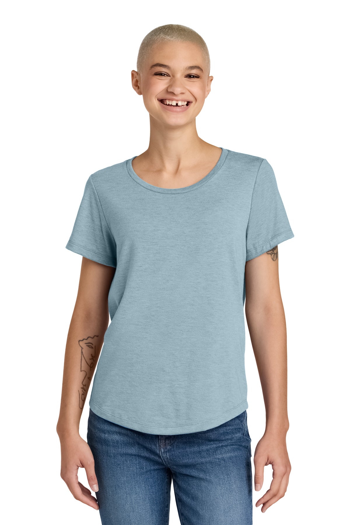Allmade ® Women's Relaxed Tri-Blend Scoop Neck Tee AL2015