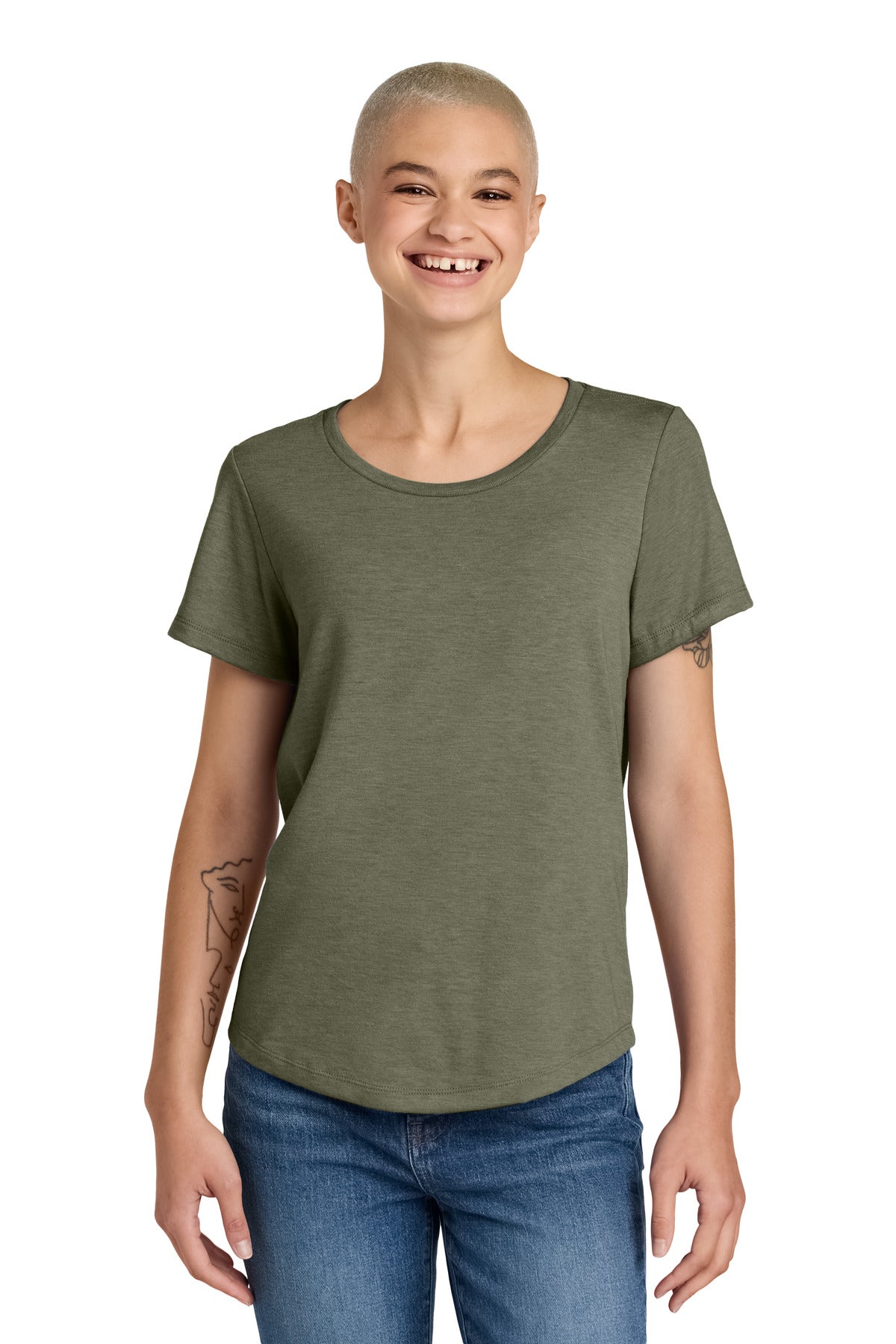 Allmade ® Women's Relaxed Tri-Blend Scoop Neck Tee AL2015