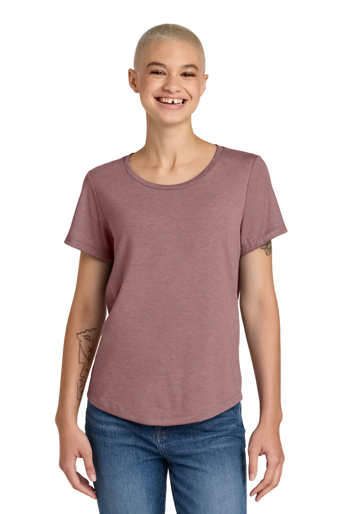 Allmade ® Women's Relaxed Tri-Blend Scoop Neck Tee AL2015