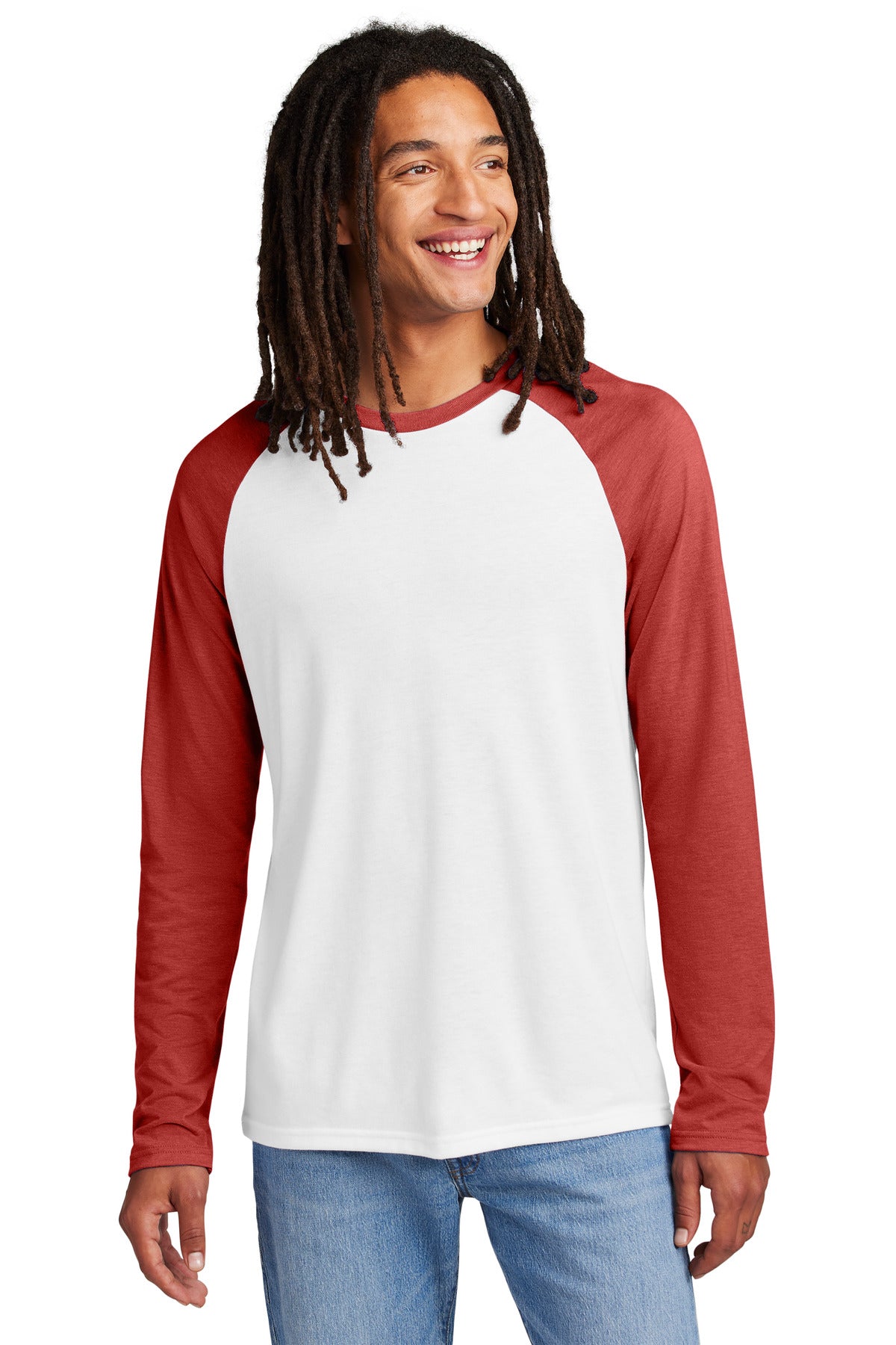 Allmade ® Unisex Tri-Blend Long Sleeve Colorblock Raglan AL6009