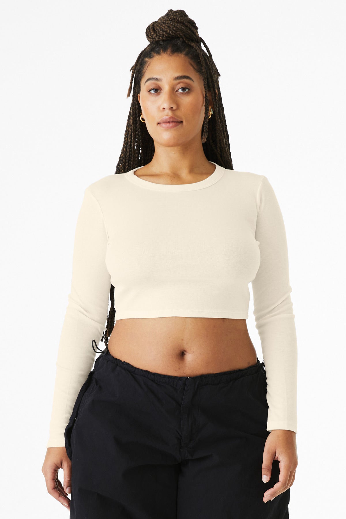 BELLA+CANVAS ® Women's Micro Rib Long Sleeve Baby Tee BC1501