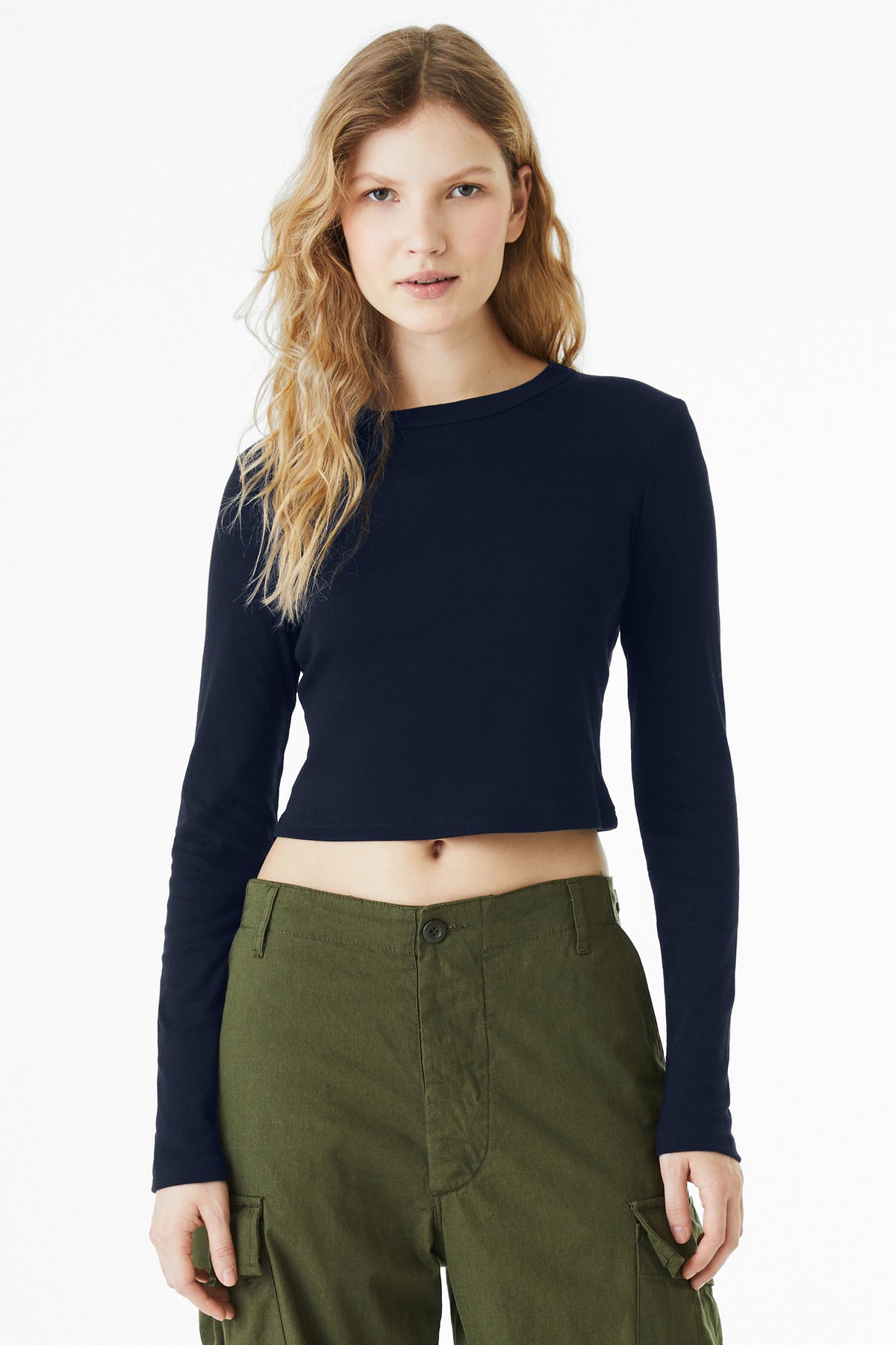BELLA+CANVAS ® Women's Micro Rib Long Sleeve Baby Tee BC1501