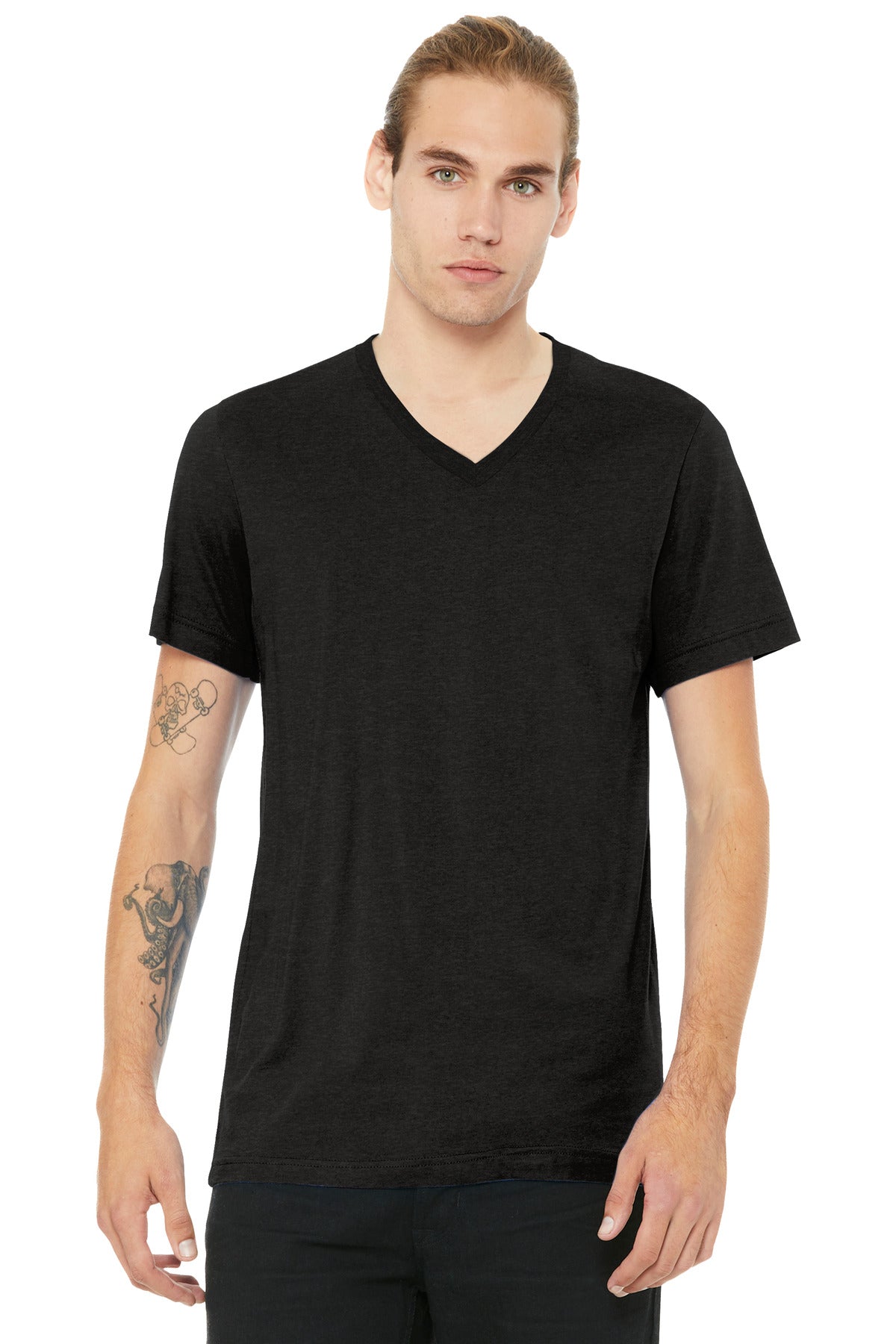 BELLA+CANVAS ® Unisex Heather CVC V-Neck Tee BC3005CVC