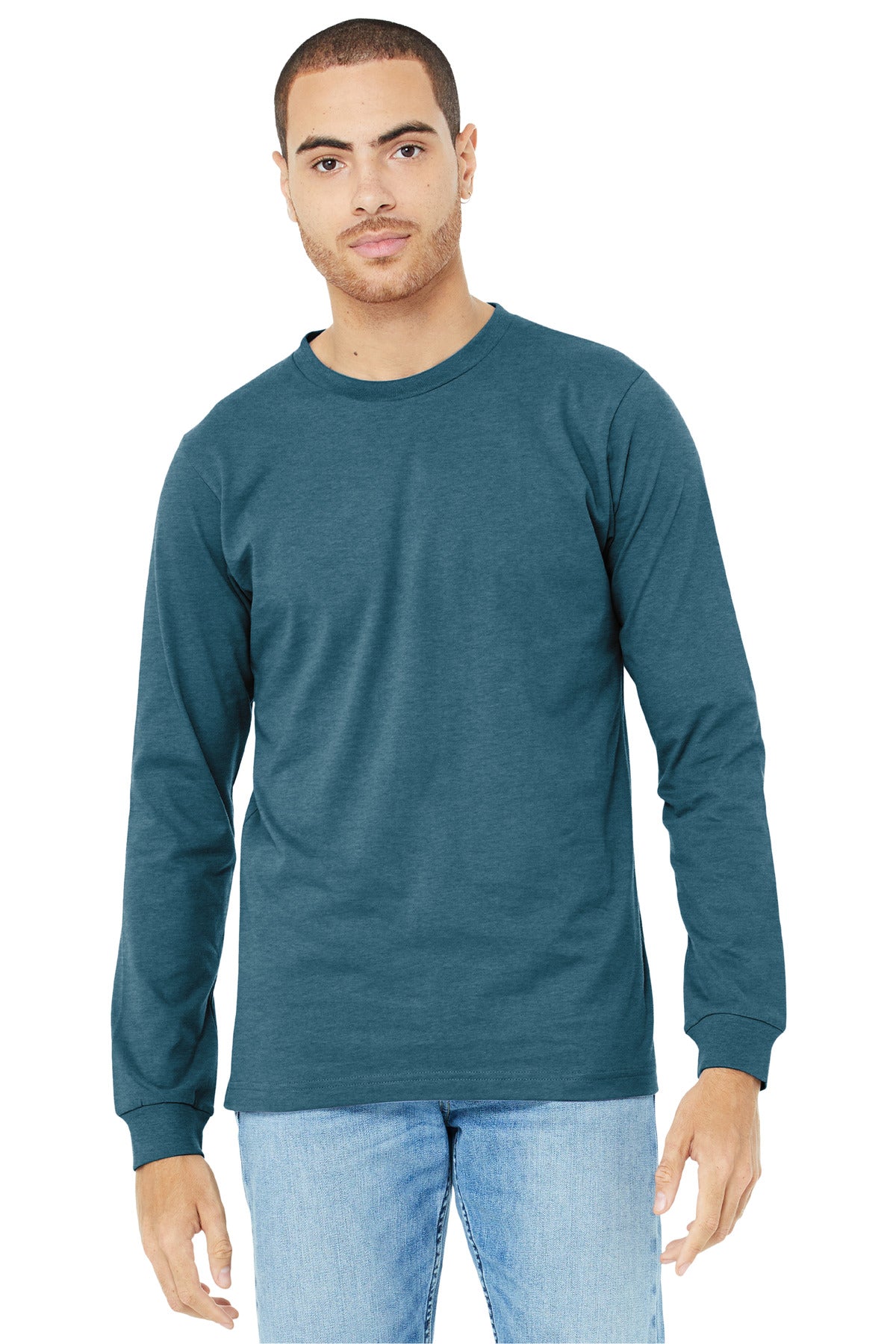 BELLA+CANVAS ® Unisex Heather CVC Long Sleeve Tee BC3501CVC