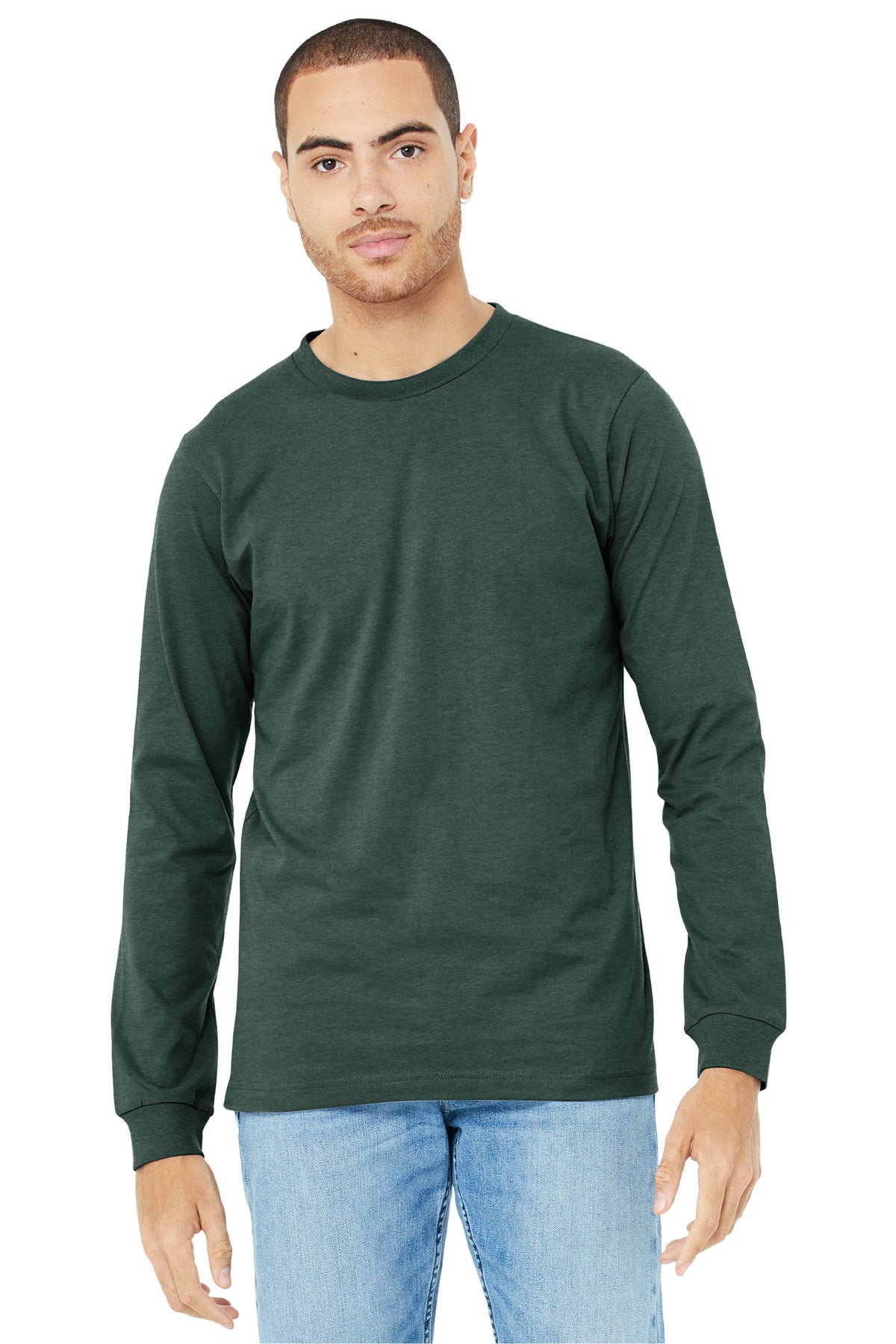 BELLA+CANVAS ® Unisex Heather CVC Long Sleeve Tee BC3501CVC