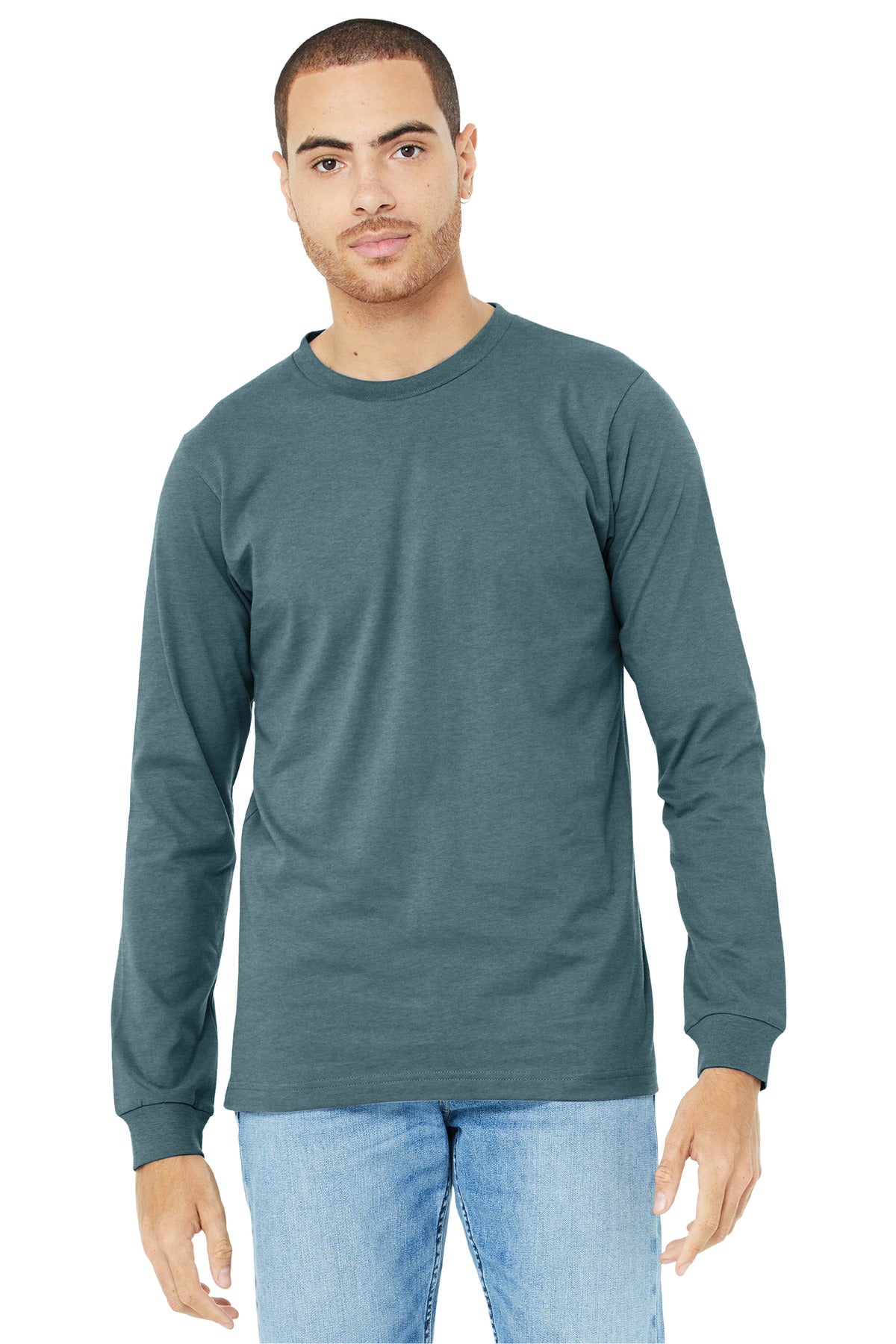 BELLA+CANVAS ® Unisex Heather CVC Long Sleeve Tee BC3501CVC