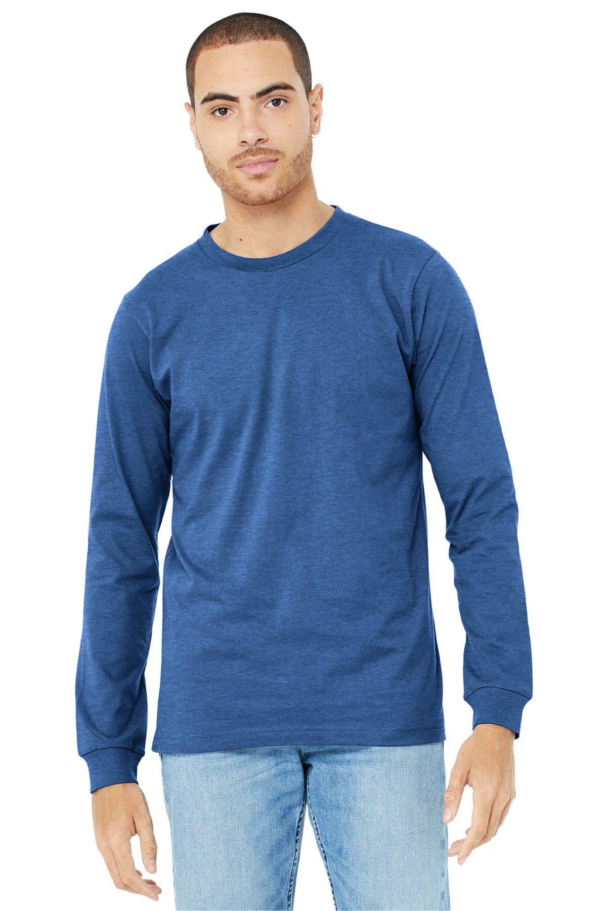 BELLA+CANVAS ® Unisex Heather CVC Long Sleeve Tee BC3501CVC