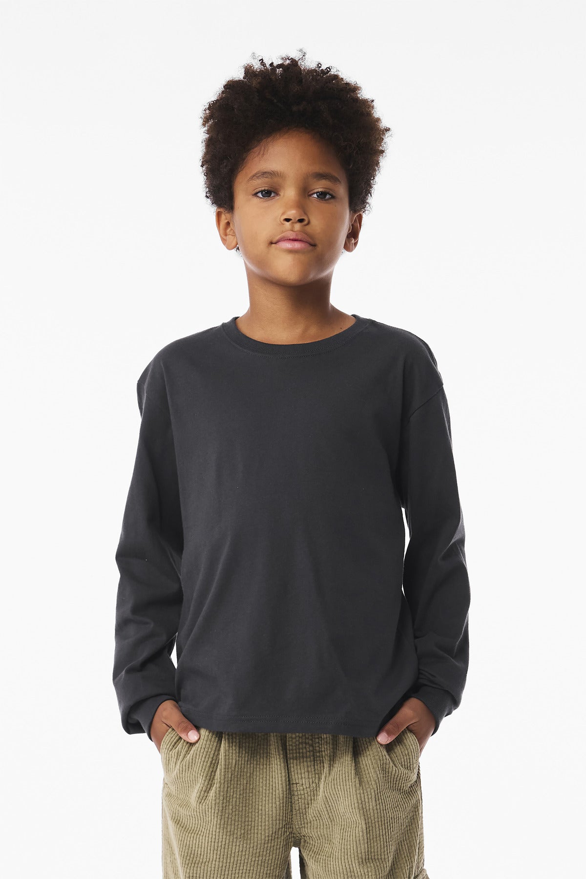 BELLA+CANVAS ® Youth 6-Ounce Heavyweight Long Sleeve Tee BC3511Y