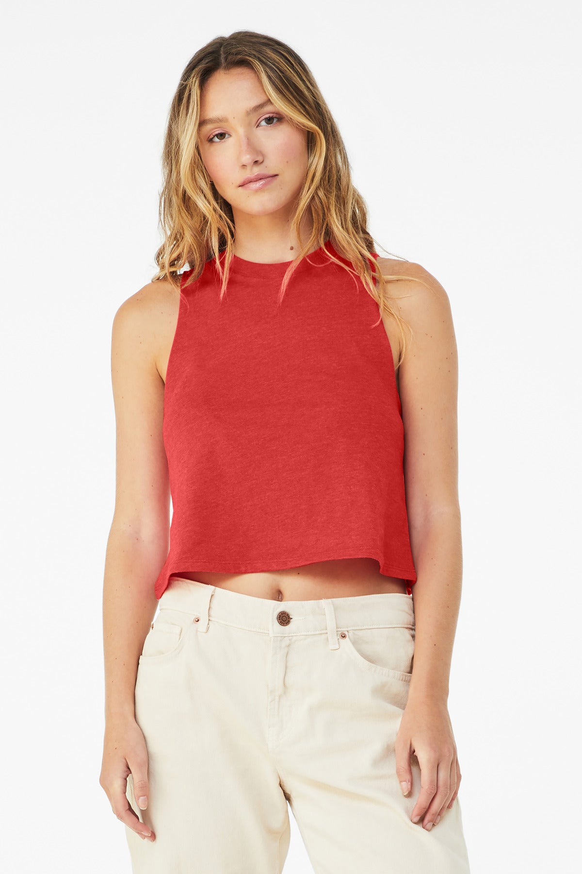 BELLA+CANVAS ® Women's Racerback Cropped Tank. BC6682