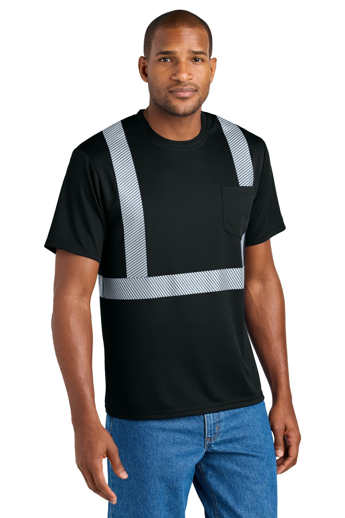 CornerStone ® Enhanced Visibility Segmented Tape Tee CS206